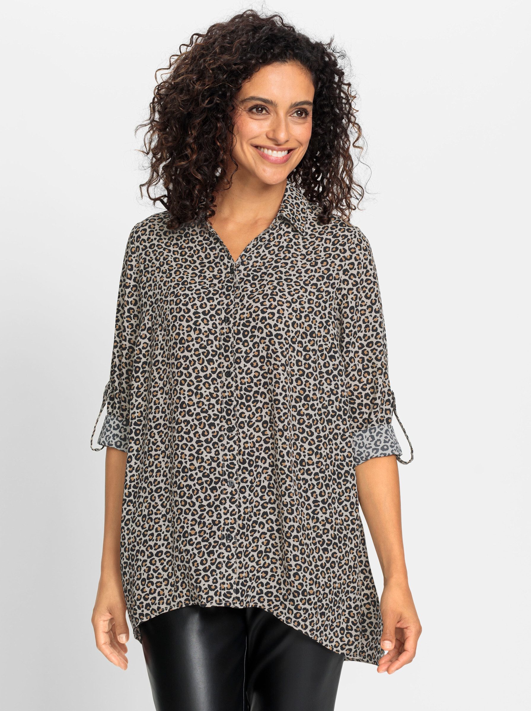 Klassische Bluse Druckbluse