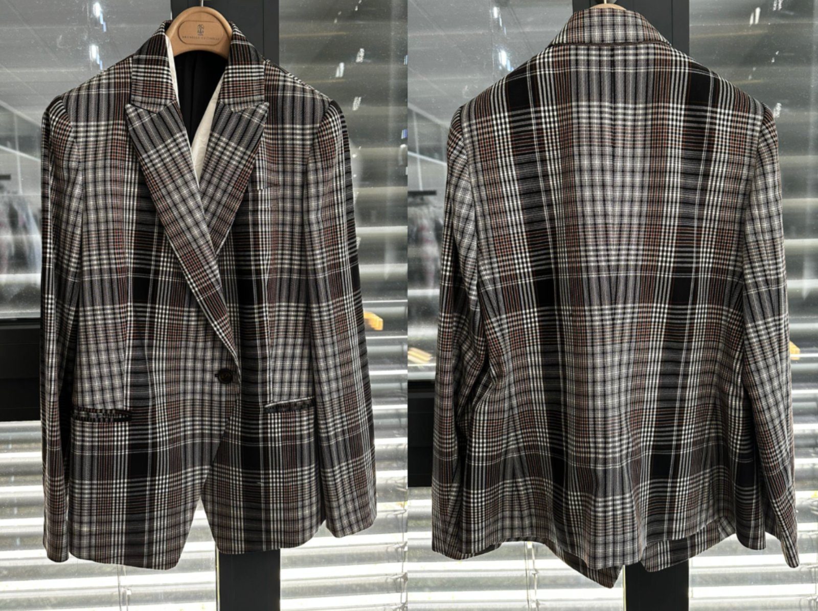 BRUNELLO CUCINELLI Jackenblazer BRUNELLO CUCINELLI EMBELLISHED Caro Blazer Coat Jacke Suit Jacket Moni