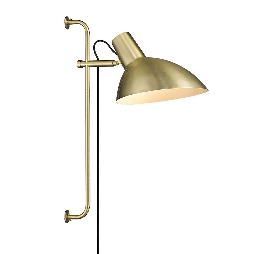 Natur24 Wandleuchte Wandleuchte Metropole in Gold aus Messing