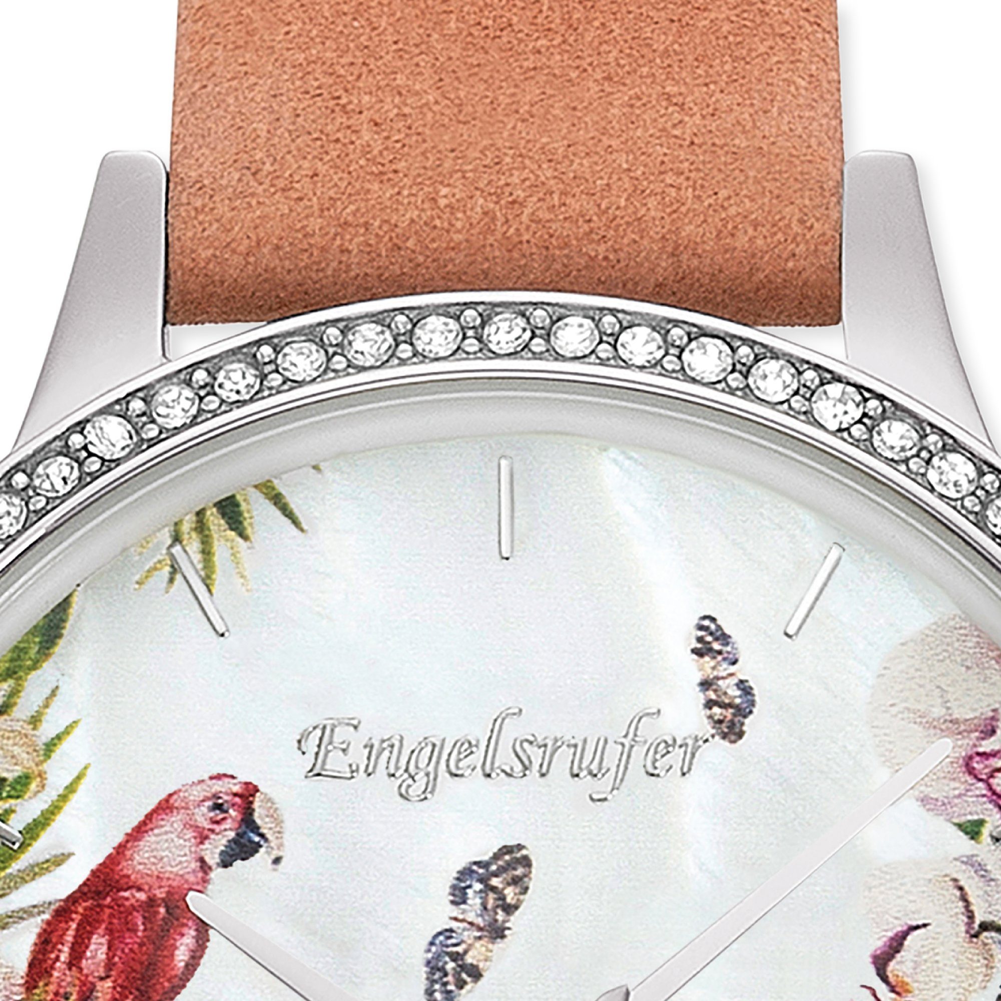 Engelsrufer Quarzuhr Paradise ERWO-PARADISE-01, (Set, 2-tlg., mit Wechselband), Armbanduhr, Damenuhr, Lederarmband, Ideal auch als Geschenk, analog – Bild 3 von 4