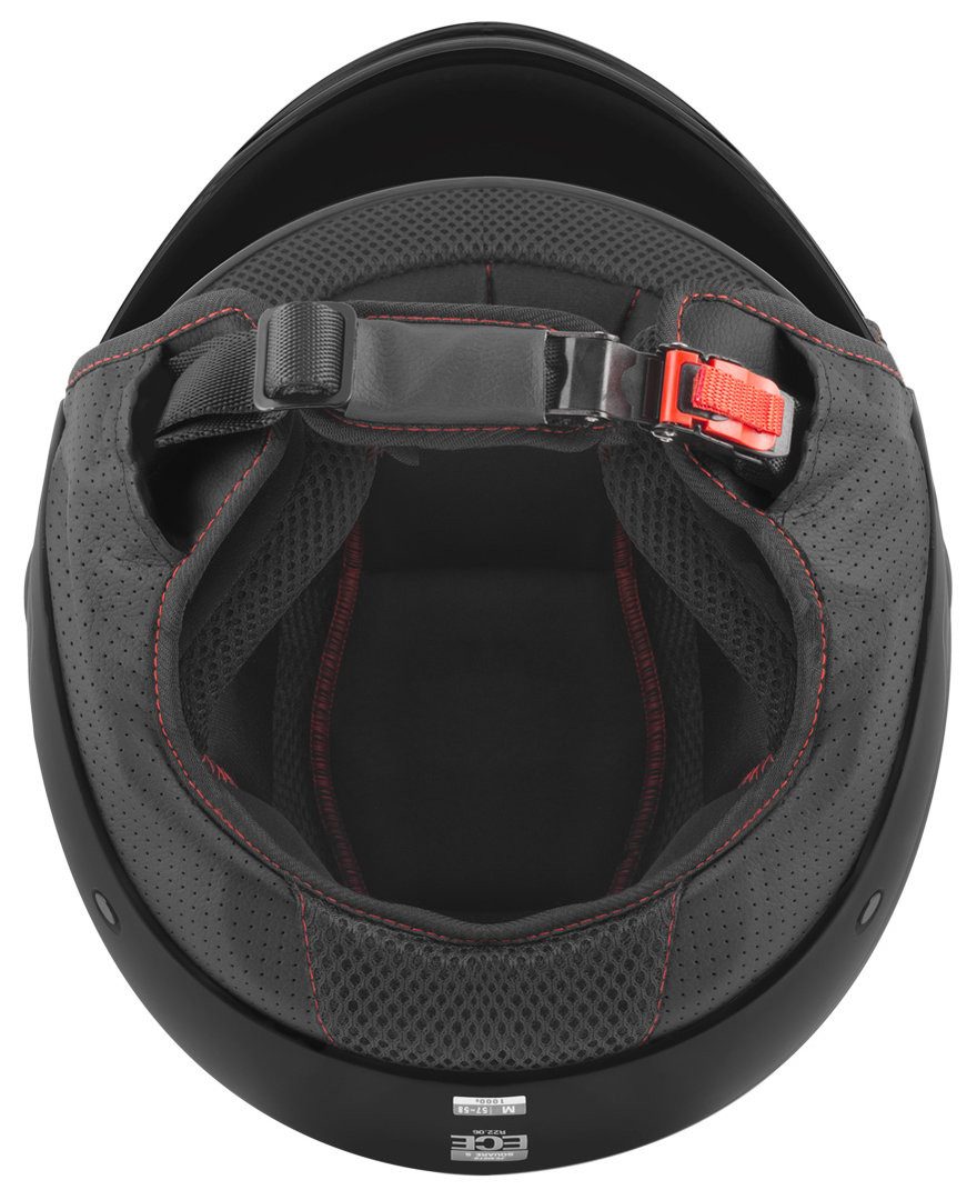 FC-Moto Motorradhelm Square-RS Jethelm, herausnehmbares Innenfutter