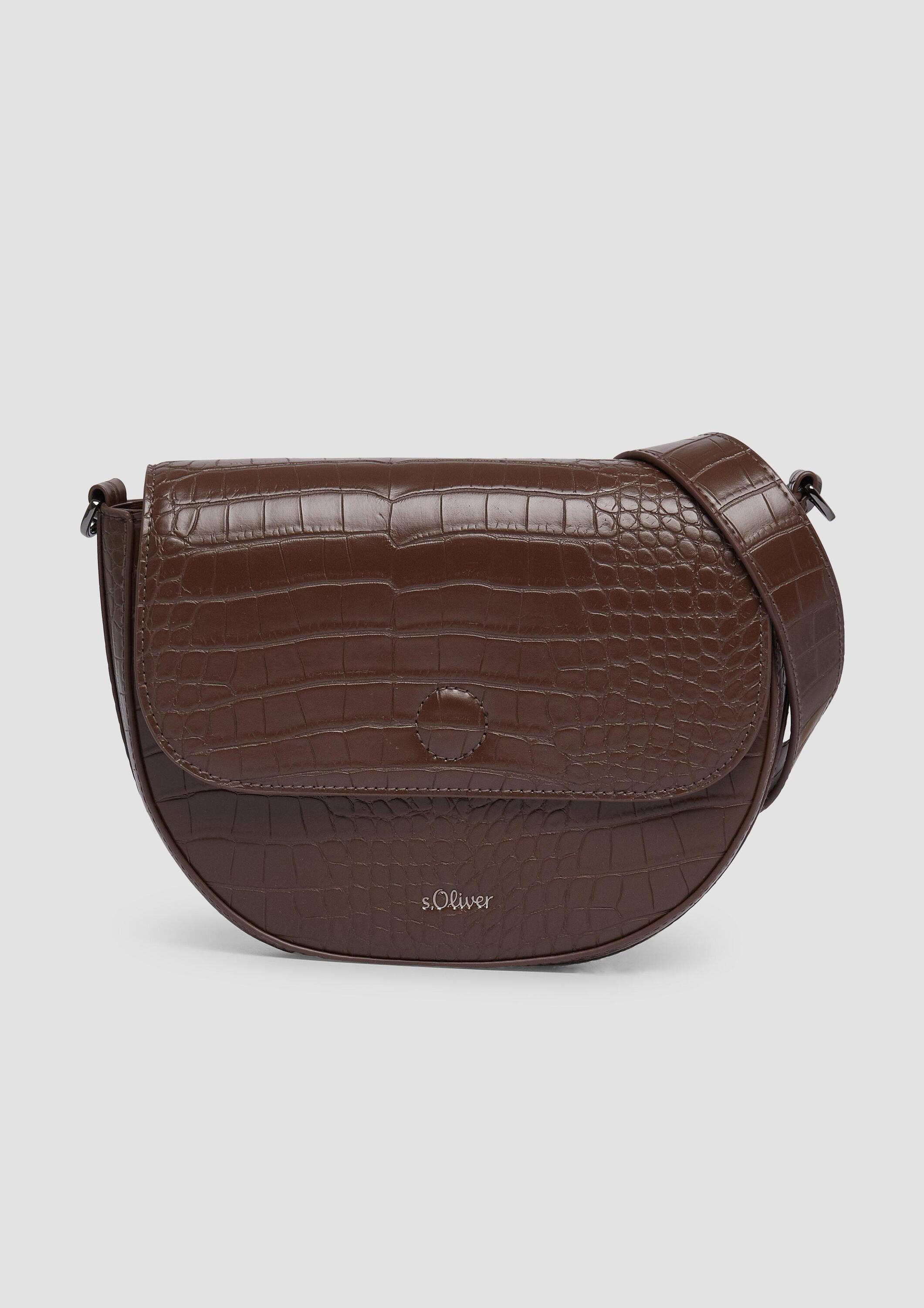 s.Oliver Umhängetasche Tasche, City Bag in Leder-Optik mit Animal-Muster