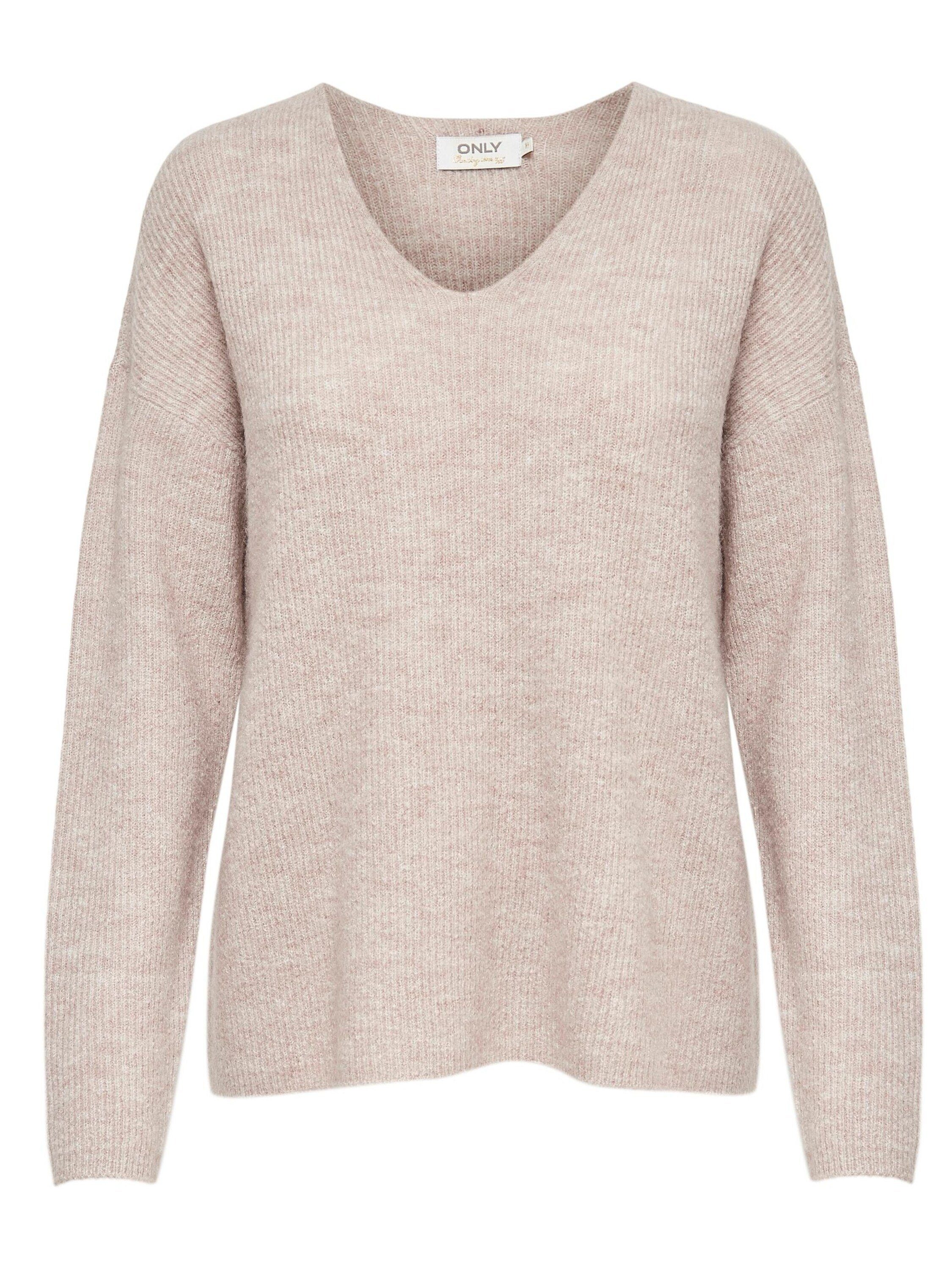 Details stone Strickpullover pumice Camilla (1-tlg) Plain/ohne ONLY