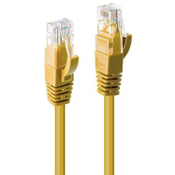 Lindy LINDY Cat.6 U/UTP Kabel, gelb, 0,5m (48061) Netzwerkkabel