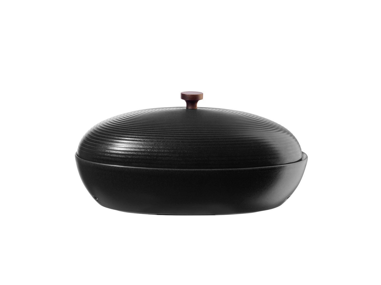 A&A Serviertopf kitchen'art Brottopf schwarz 32x18x16,5cm, Steingut