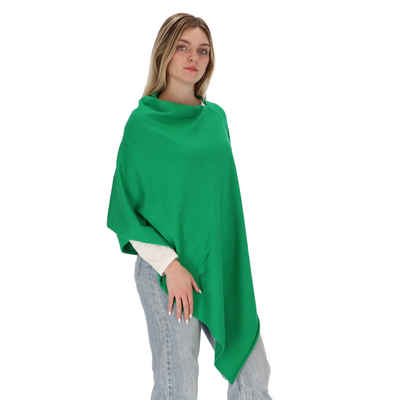 halsüberkopf Accessoires Strickponcho Strickponcho in tollen Unifarben!