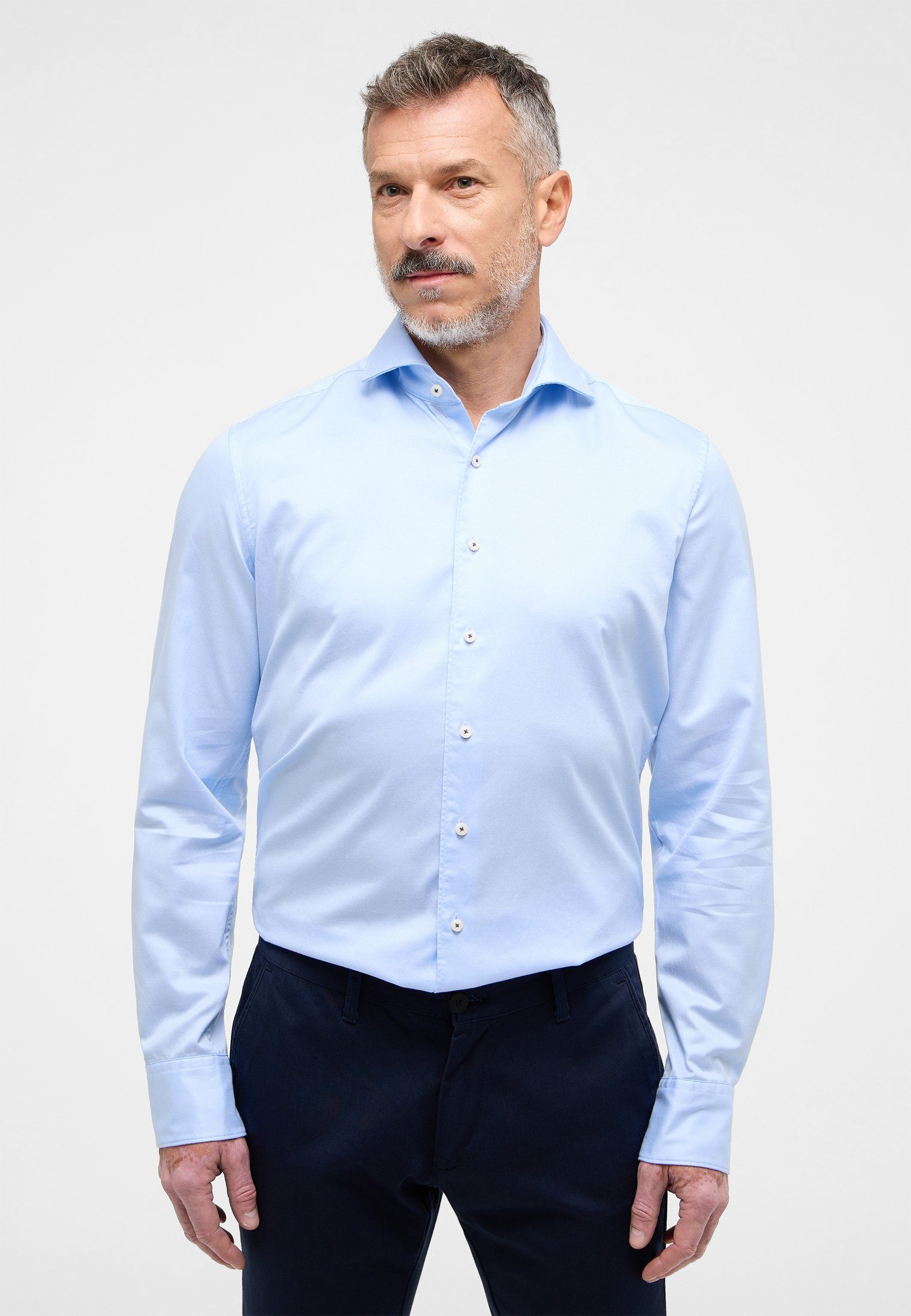 Eterna Langarmhemd SLIM FIT EASY IRON günstig online kaufen
