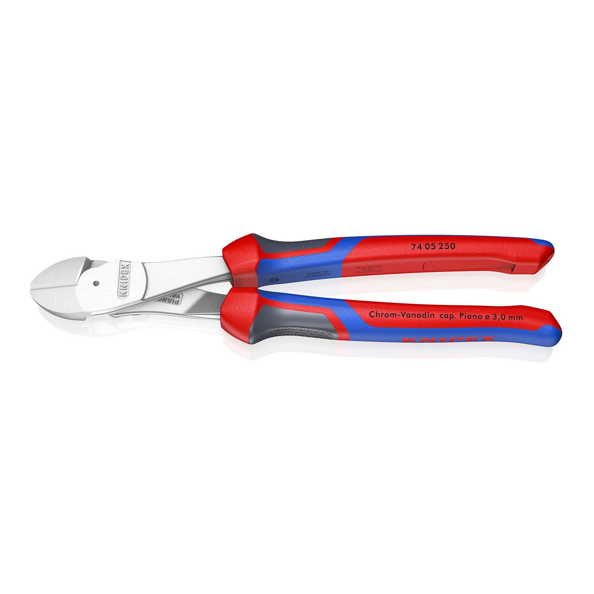 Knipex Seitenschneider KNIPEX 74 05 250 Kraft-Seitenschneider mit Comfort-Griffen verchromt 2