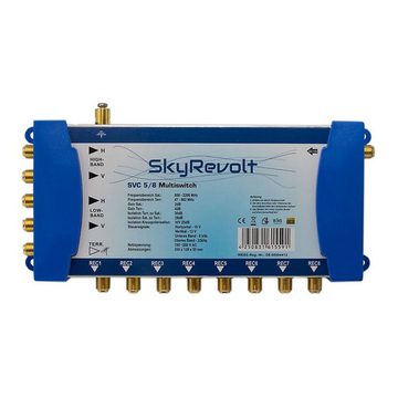 SkyRevolt Fuba DAL 800 G SAT Anlage ALU Grau SkyRevolt 5/8 Multischalter LNB SAT-Antenne