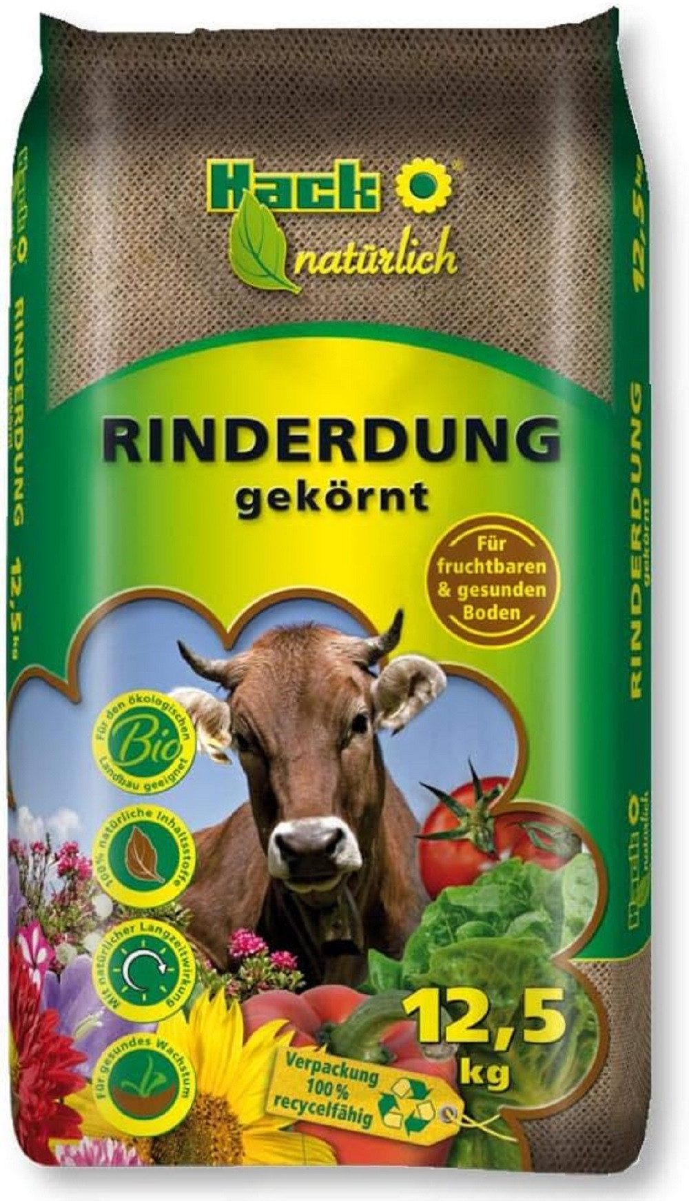 Hack Bodenverbesserer HACK Rinderdung 12.5 kg gekörnt
