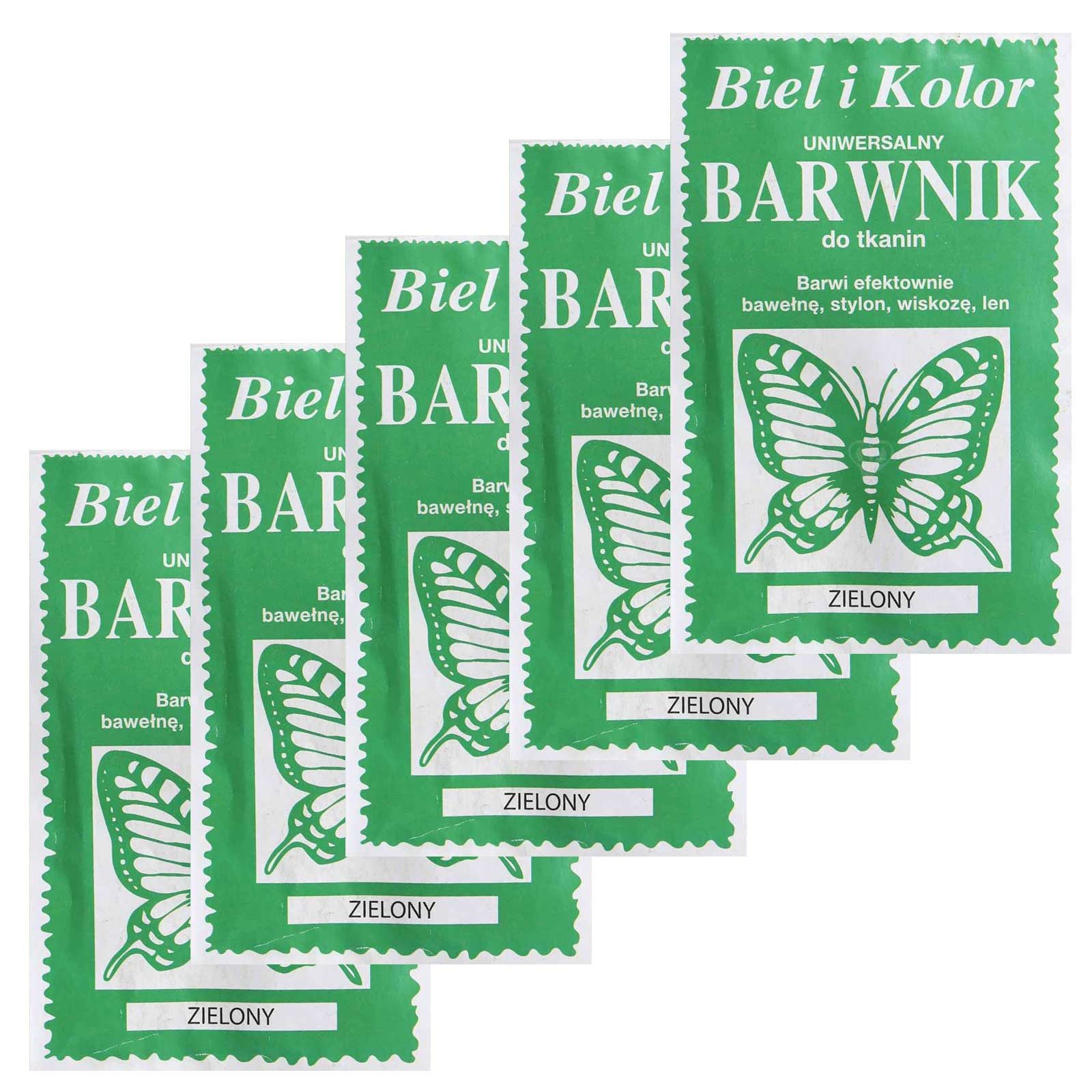 maDDma Kreativset 5 x 10g Batikfarbe Textilfarbe Stofffarbe färben, bitte Farbmix wählen, grün