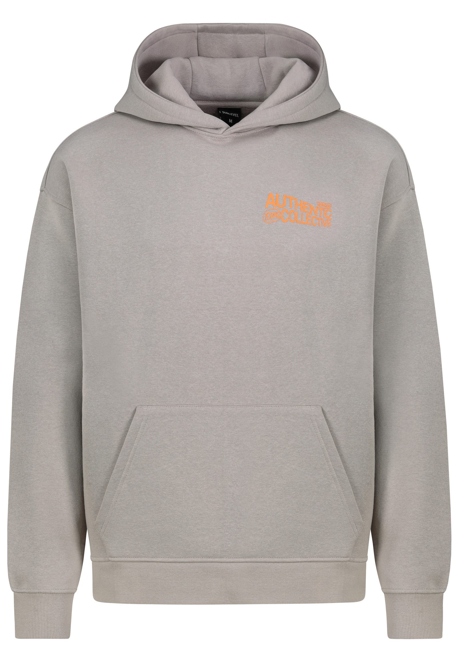 SUBLEVEL Hoodie mit Logo-Schriftzug, Kängurutasche Print Sweat Hood