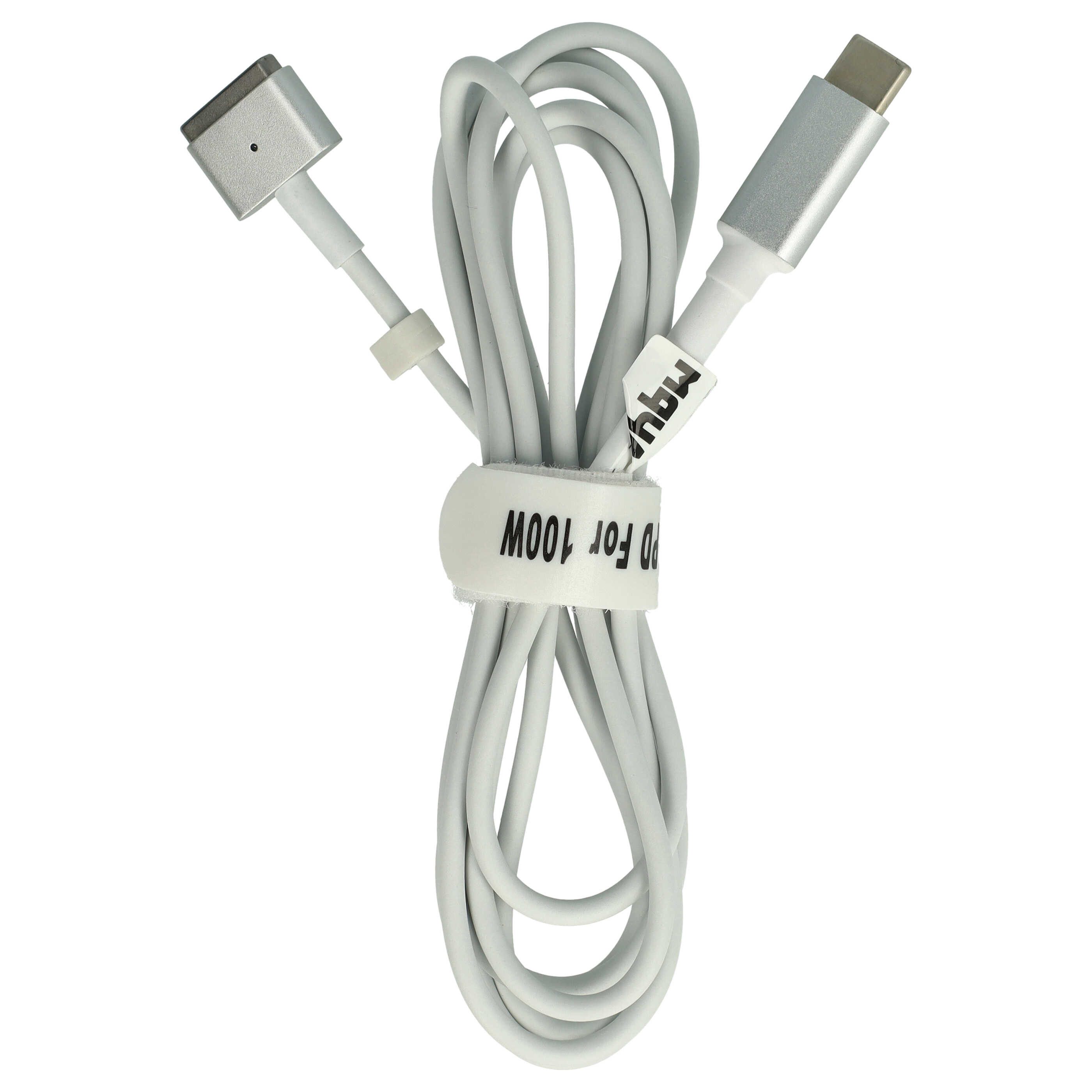 vhbw Adapter passend für Apple MacBook Air 13" (2012 - 2017), 11" (2012 - 2 Notebook-Adapter USB Typ C Männlich,Usb Type C, Magsafe 2 Männlich, Tragbar