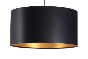 Kiom Pendelleuchte Hängeleuchte Feliza Latex black & gold Ø 40 cm, für wechselbare Leuchtmittel, Leuchtmittel nicht inklusive, Leuchtmittel abhängig