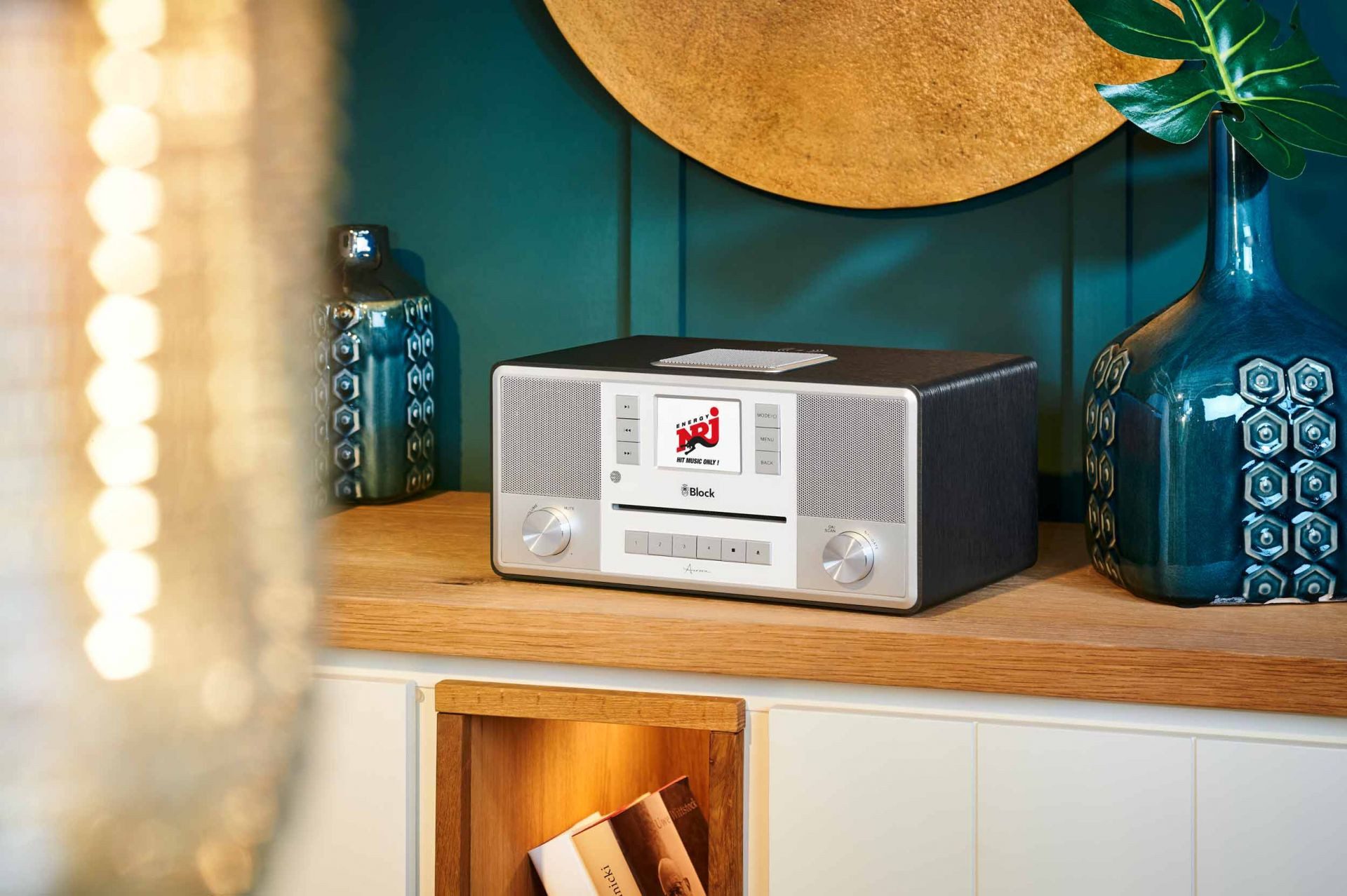 Block Block Aurora Kompaktanlage mit DAB+, Internetradio & Wireless Charging Digitalradio (DAB)
