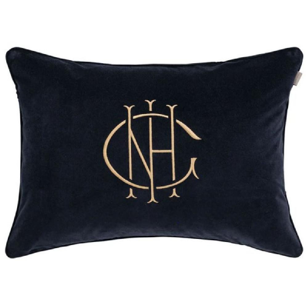 Gant Kissenhülle Gant Home Kissenhülle Monogram Cushion Evening Blue (50x70cm)
