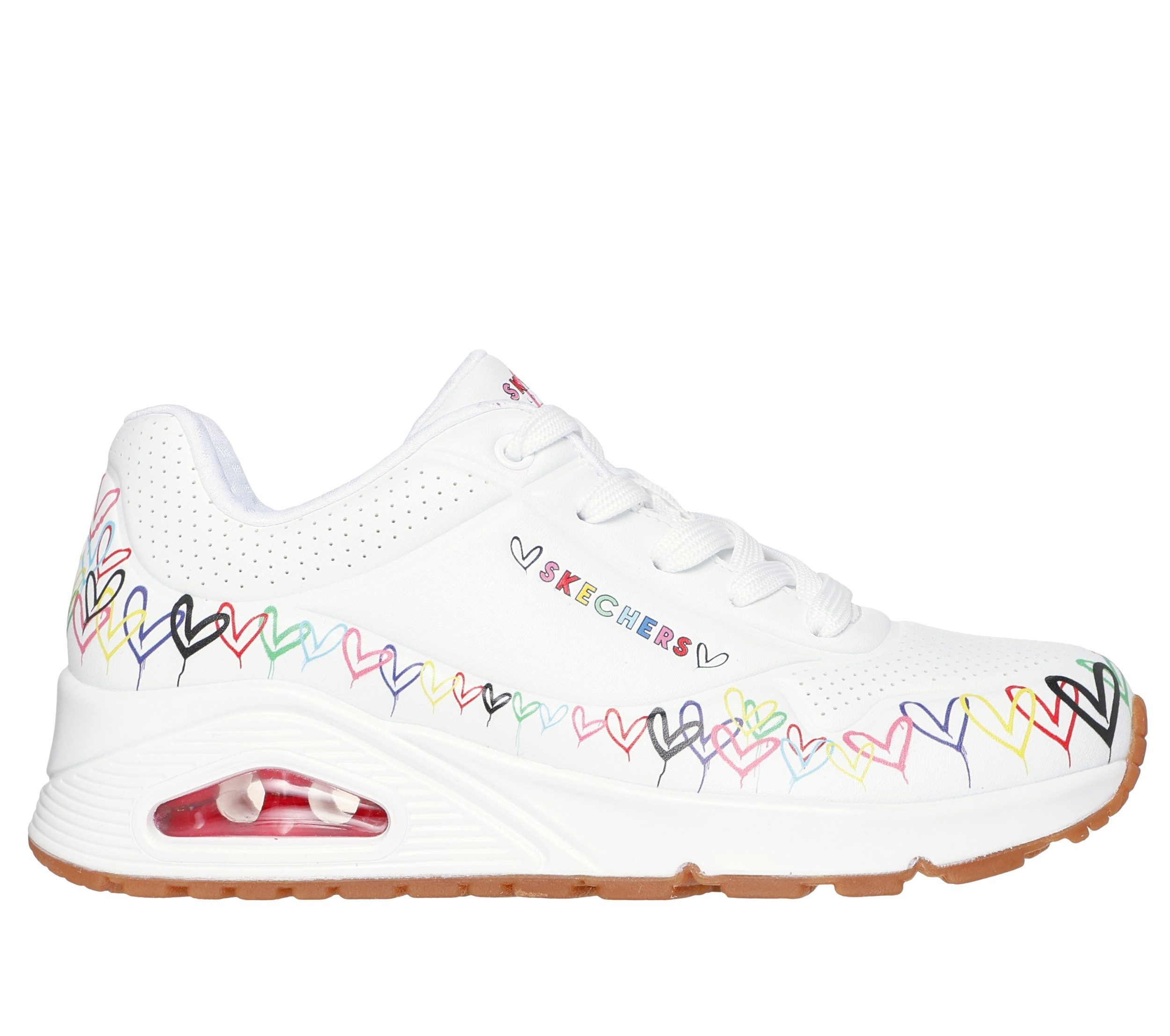Skechers UNO-LOVE ALL AROUND WEIß Sneaker günstig online kaufen