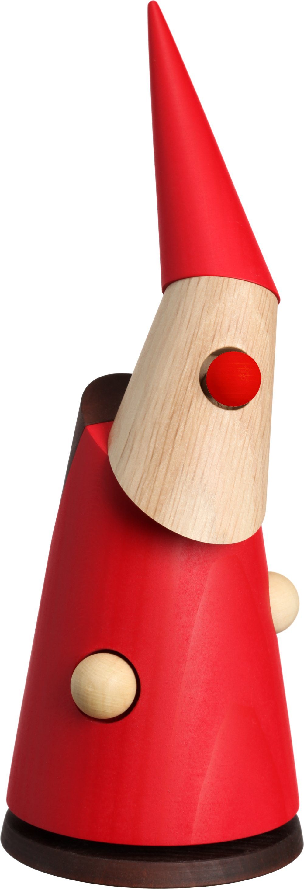 Seiffener Volkskunst Räuchermännchen 12621, Rot, Weihnachtsmann Räuchermännchen