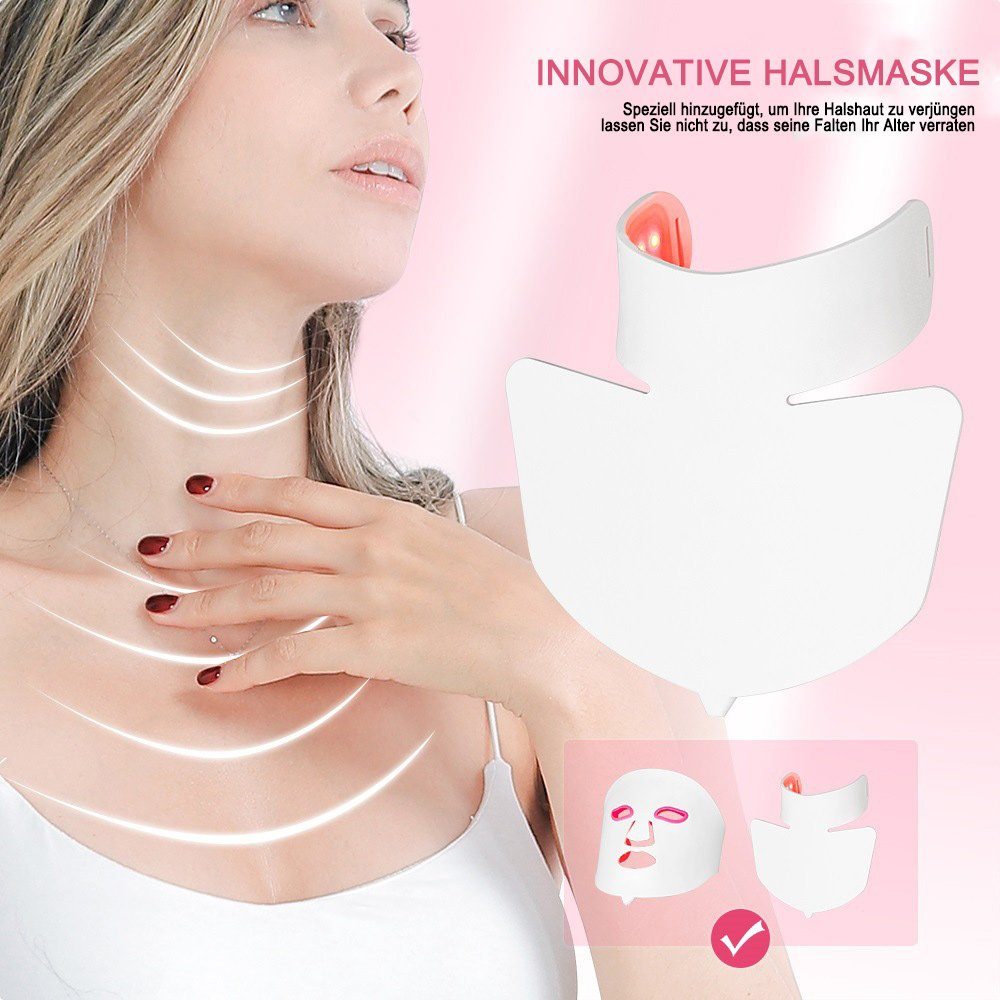 Kosmetikbehandlungsgerät, COOL-i Farben Gesichts-und Halsmaske LED-Maskenlichttherapie, 7 ®
