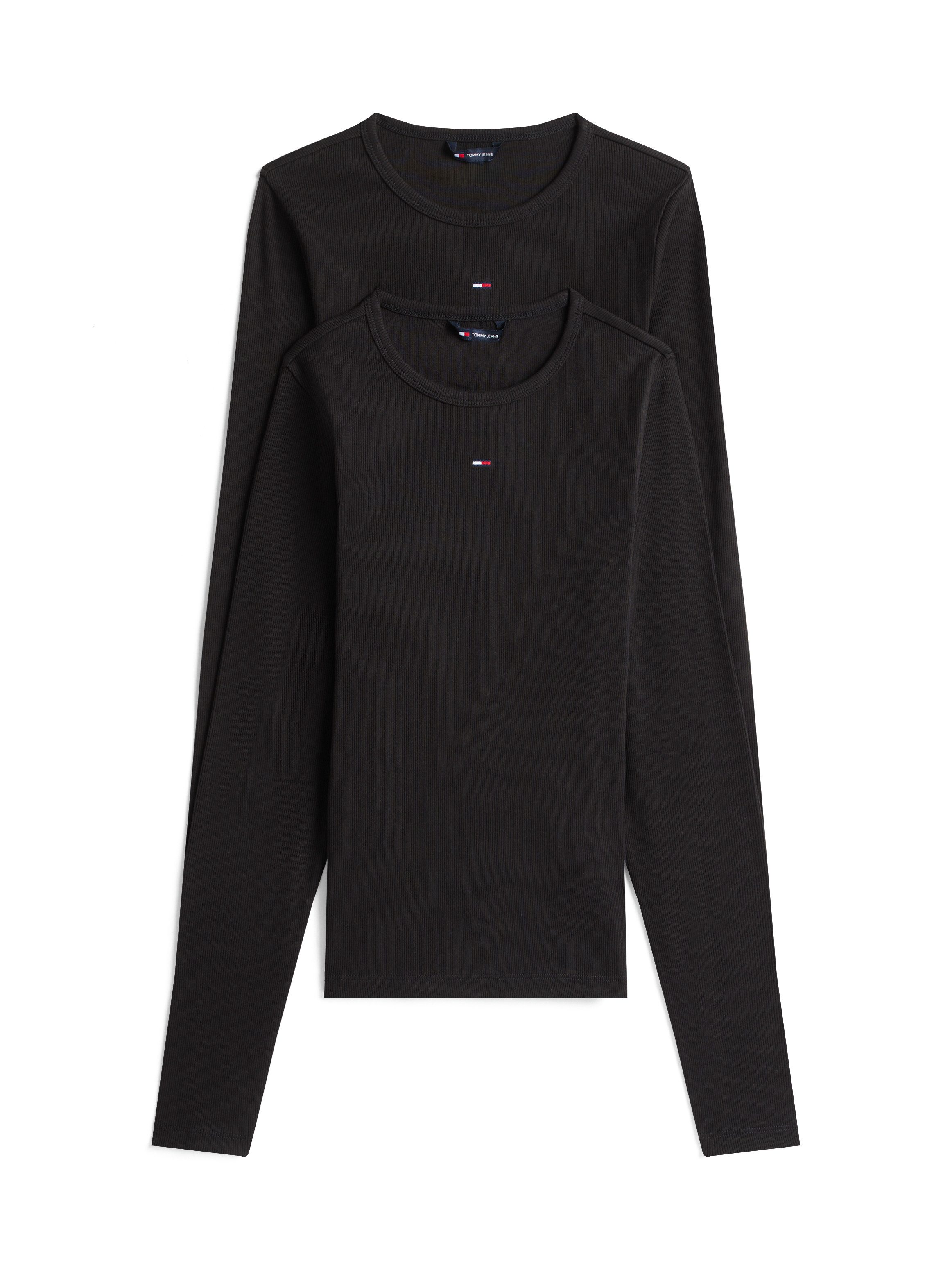 Tommy Jeans Langarmshirt TJW 2PACK SLIM ESSENTIAL RIB LS (Packung, 2-tlg., günstig online kaufen