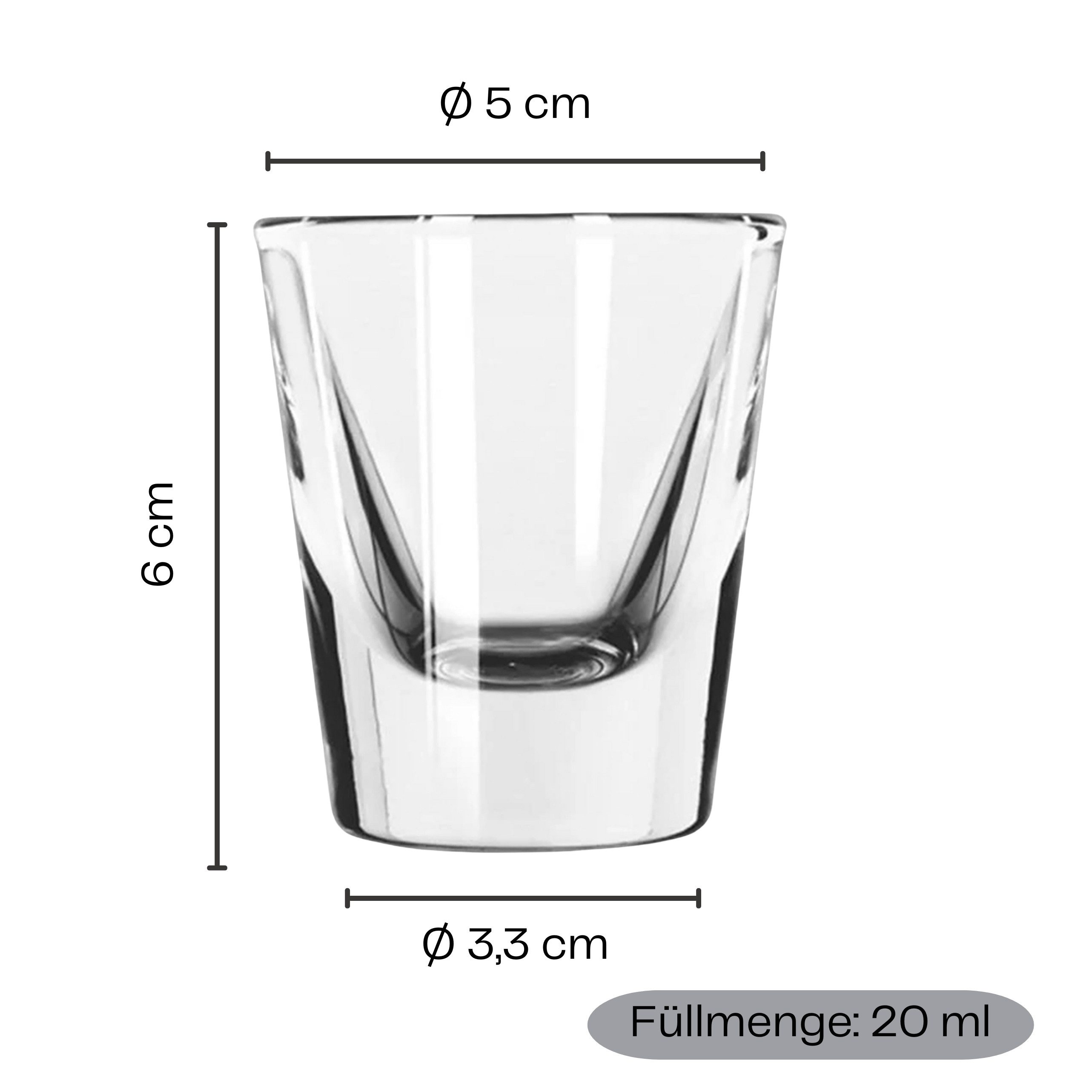 Annastore Schnapsglas 8 x Schnapsgläser - Shotgläser - Stamperl - Pinnchen - Likörgläser, Schnapspinnchen – Bild 2 von 2