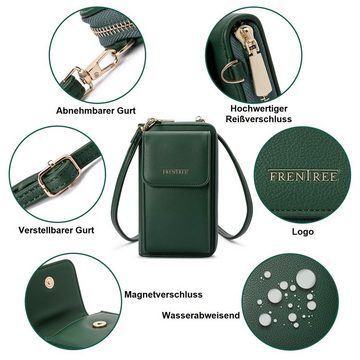 Frentree Schultertasche Damen Cross-Body Handtasche mit Handyfach und Portemonnaie, Umhängetasche mit vielen Fächern