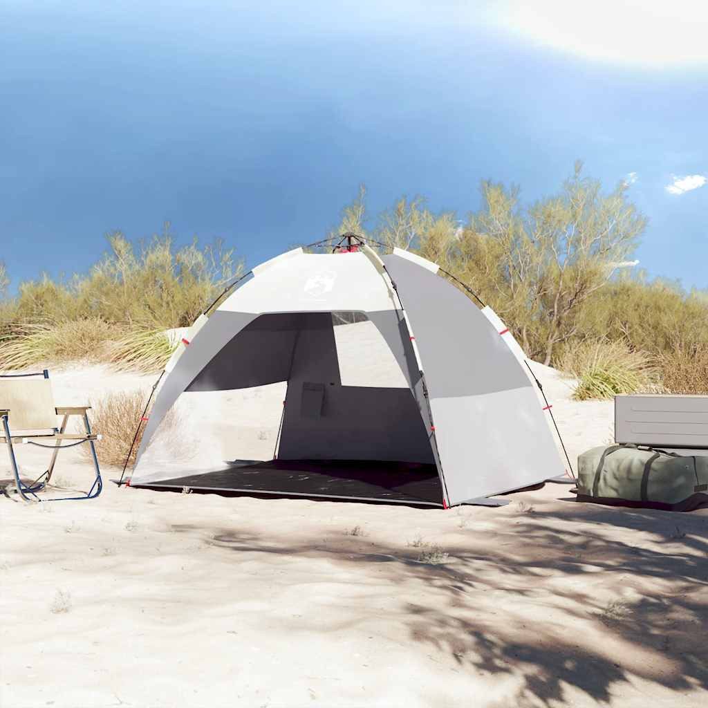 vidaXL Kuppelzelt Strandzelt 2 Personen Grau günstig online kaufen