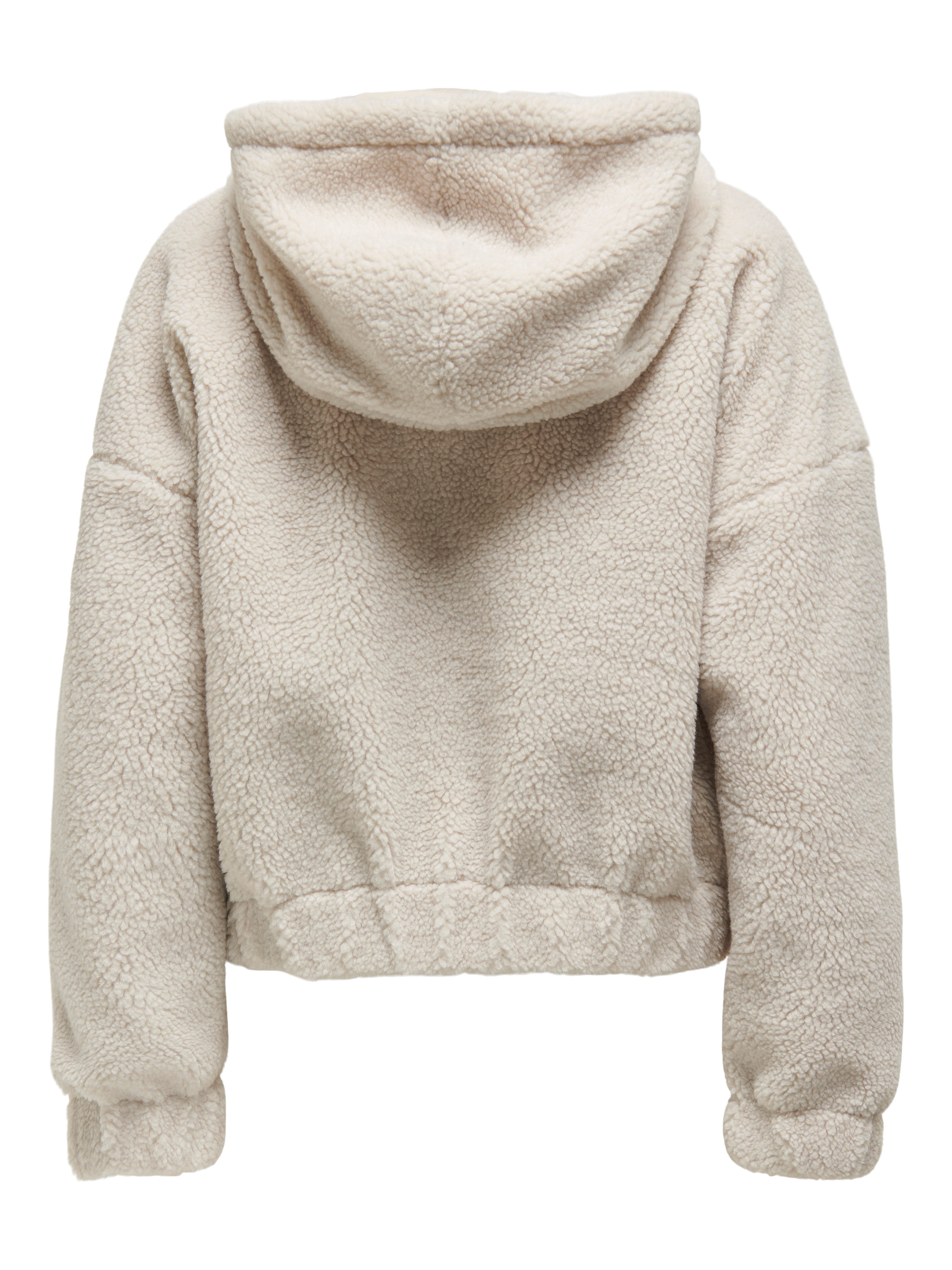ONLY Kapuzenplüschjacke ONLTANJA TEDDY HOOD JACKET OTW NOOS