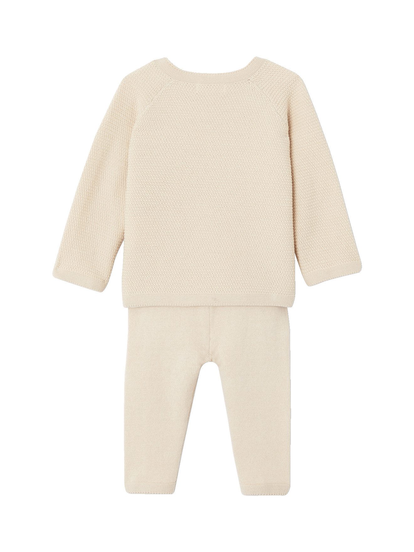 vertbaudet Shirt & Hose Baby Strick-Set: Pullover & Leggings