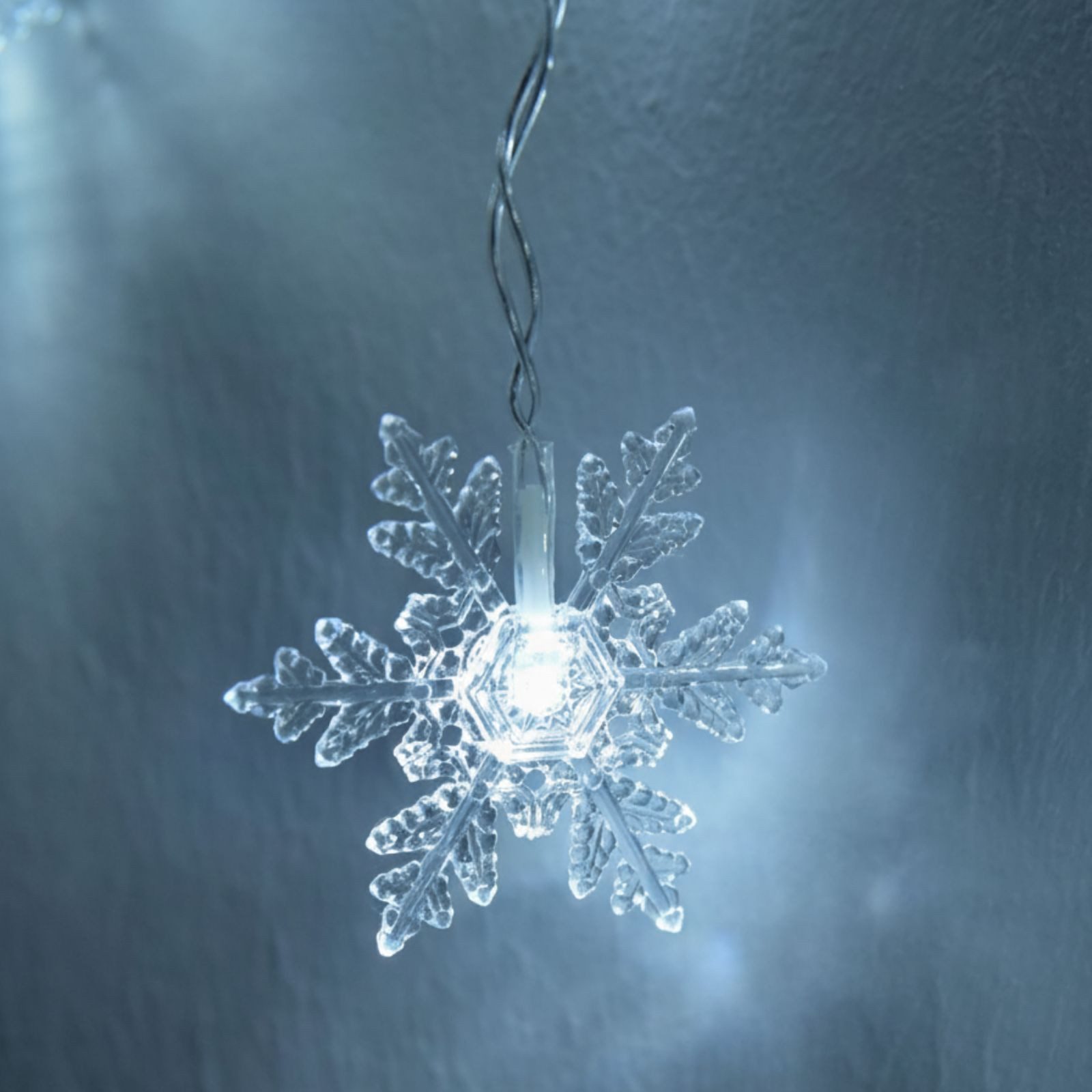 Gravidus LED-Lichtervorhang LED Schneeflocken Lichtervorhang 71 LEDs kaltwe günstig online kaufen