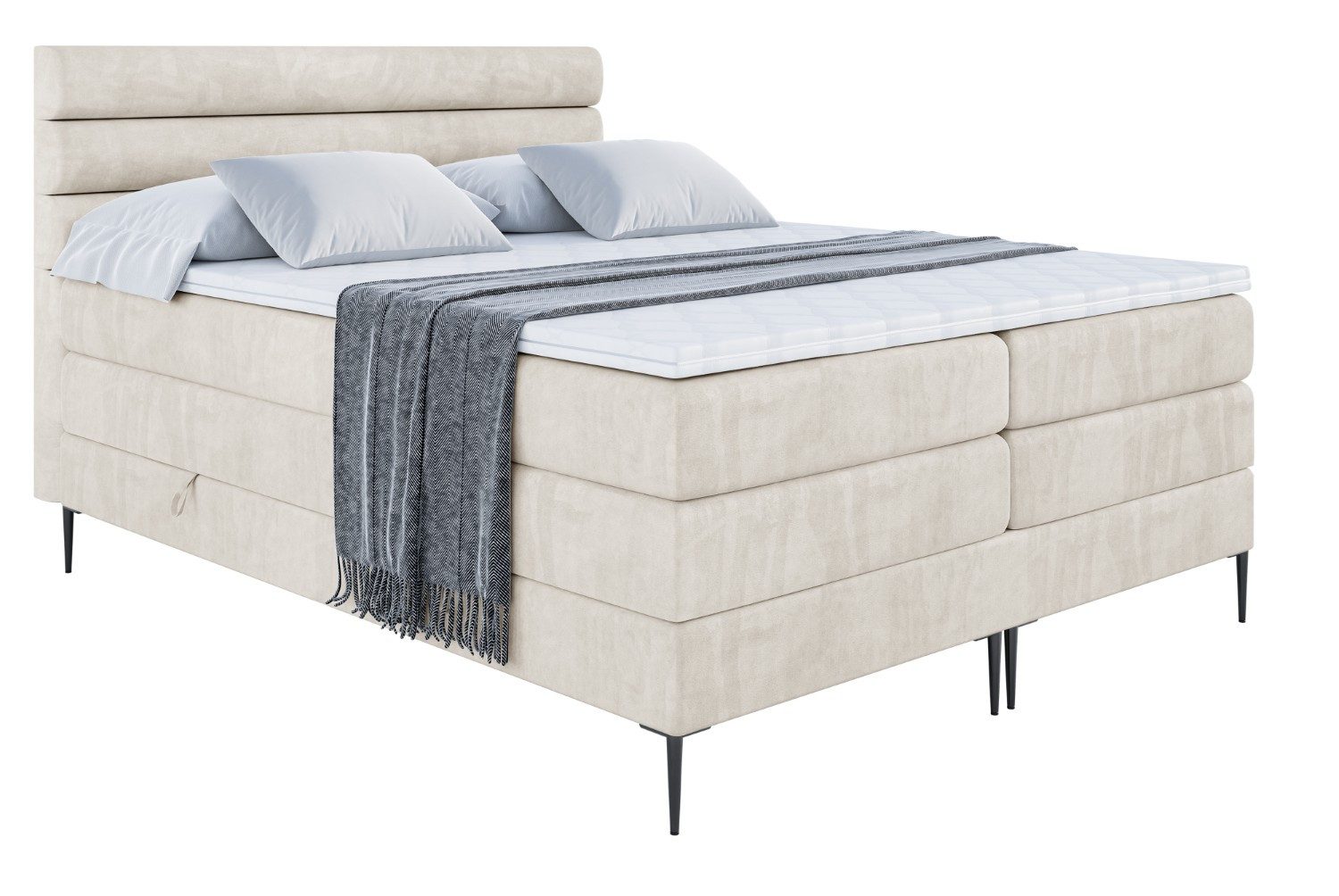 ALTDECOR Boxspringbett CELESTIA-F KING (Multipocket-Matratze H4, günstig online kaufen