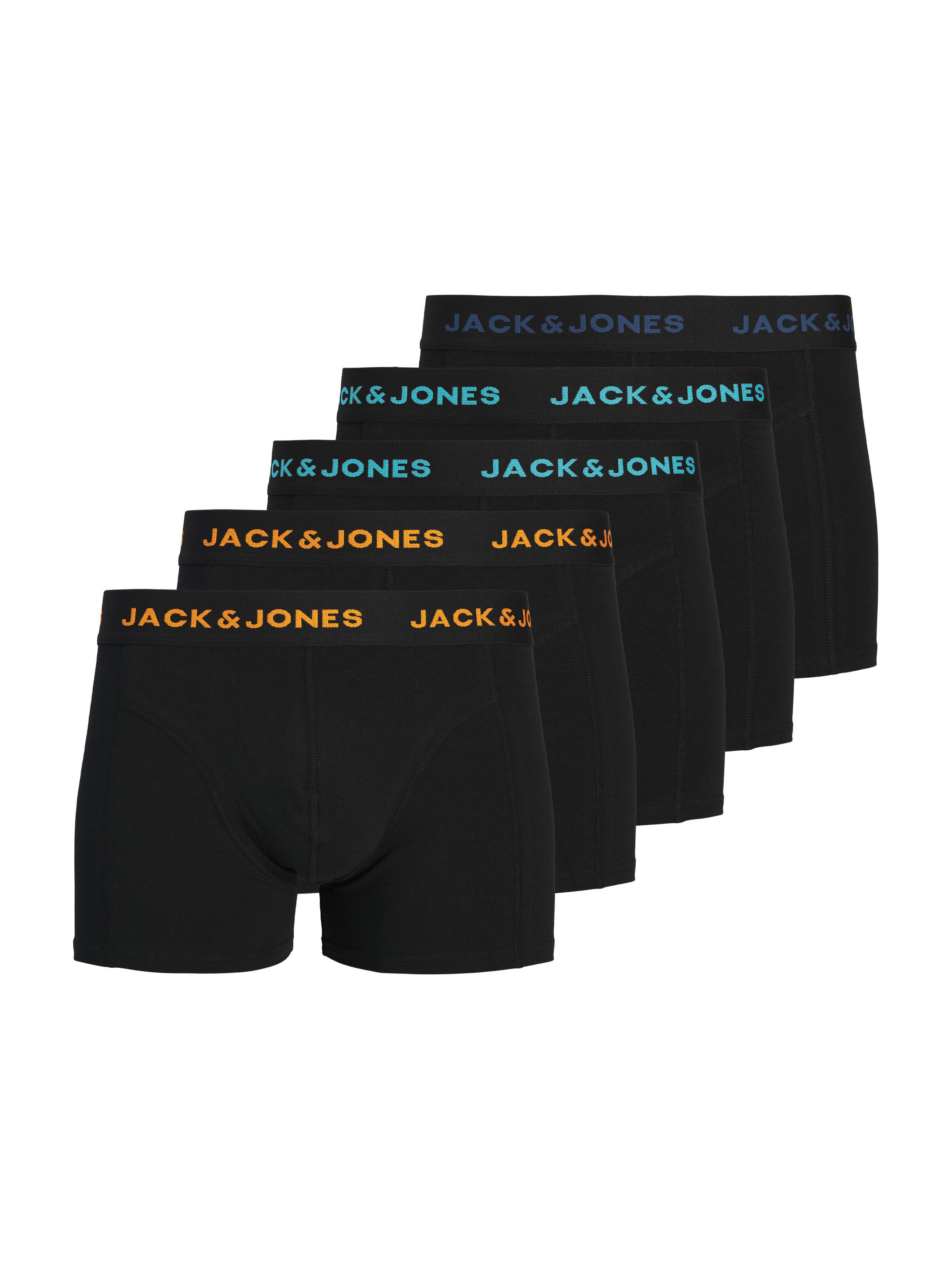 Jack & Jones Trunk JACLAD SOLID TRUNKS 5 PACK (Packung, 5-St) Baumwollmischung, elastischer Bund