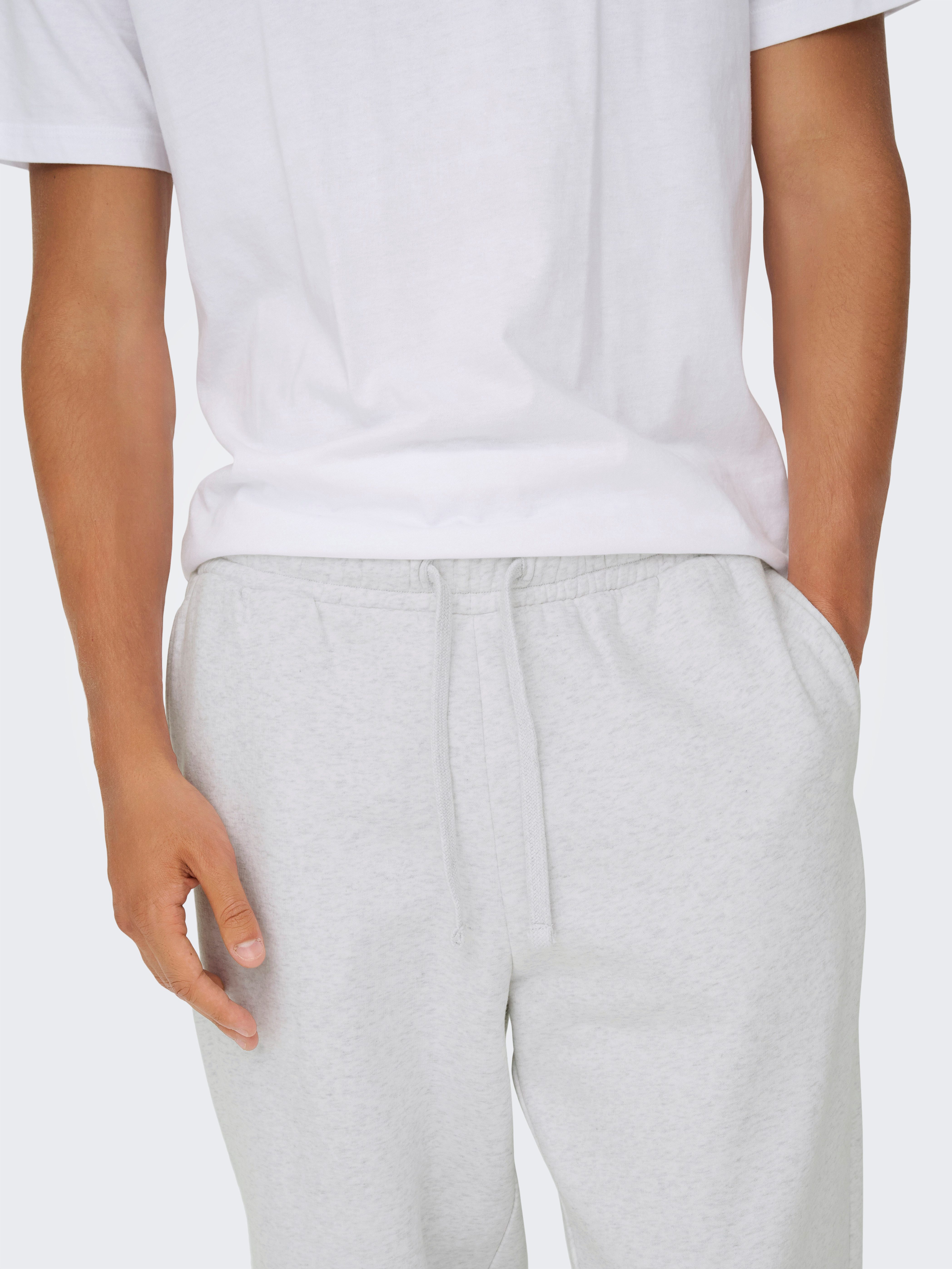 ONLY & SONS Sweathose ONSCERES WIDE PANT NOOS Baumwollmischung, relaxed fit