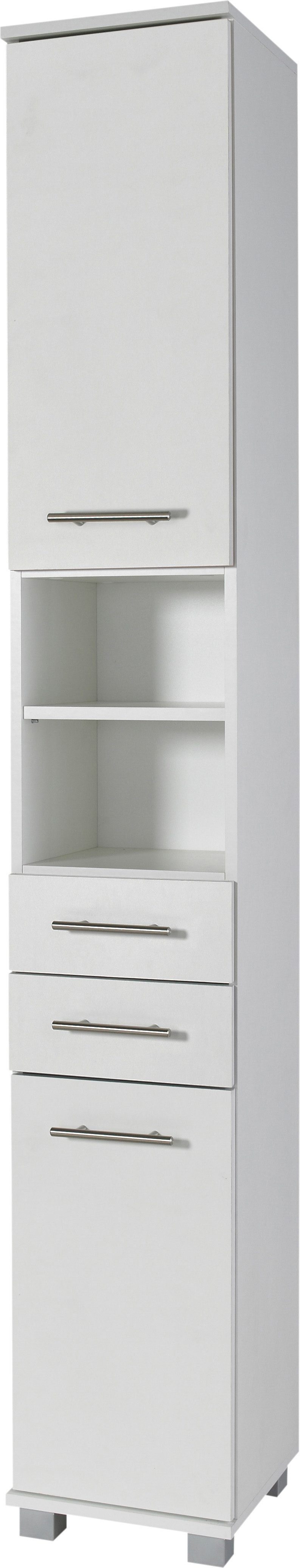 Schildmeyer Hochschrank Palermo, Breite 30 cm Wechselbarer Türanschlag, Metallbeschläge