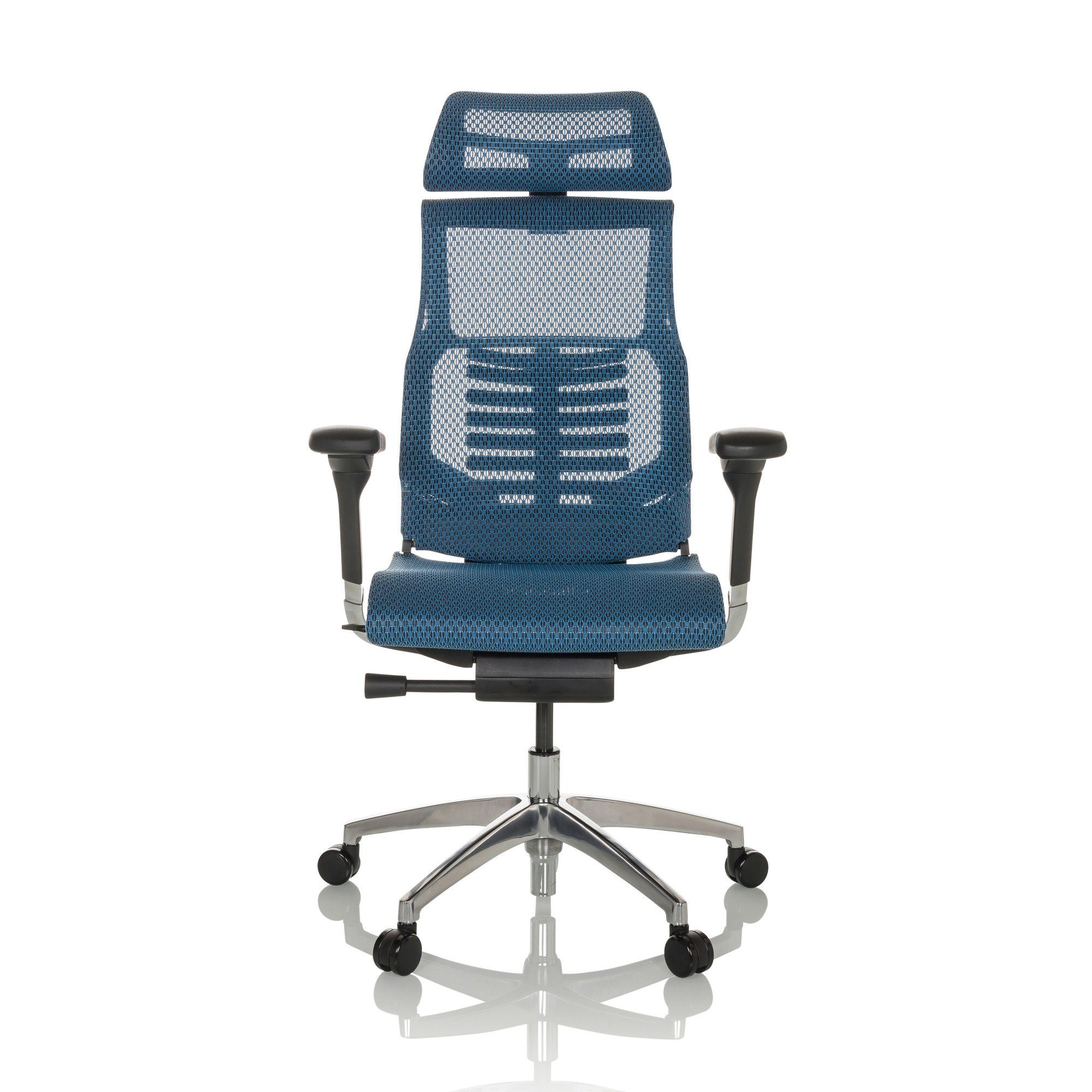 hjh OFFICE Drehstuhl High End Bürostuhl DYNAFIT II Netzstoff (1 St), Schreibtischstuhl ergonomisch Blau