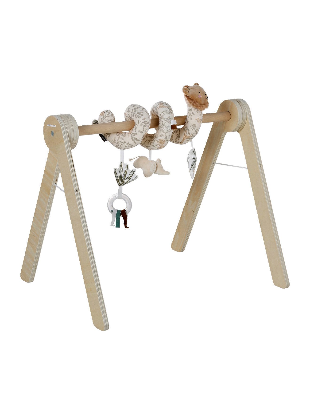 Krabbeldecke Baby Spielbogen Holz FSC®, ohne Spielzeug, vertbaudet