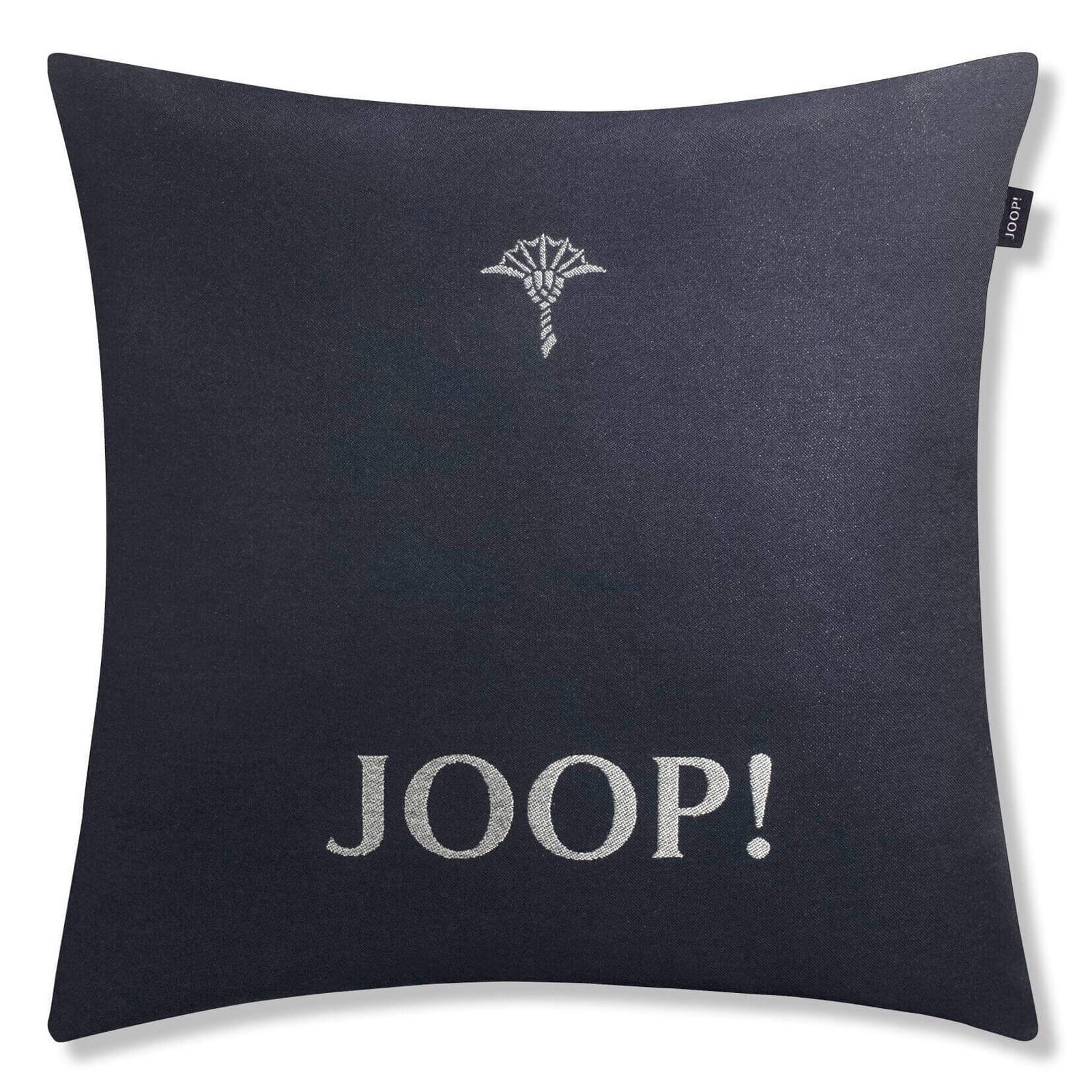 JOOP! Dekokissen Kissenhülle Chains 50852, Kornblumen-Prägung, JOOP!-Logo