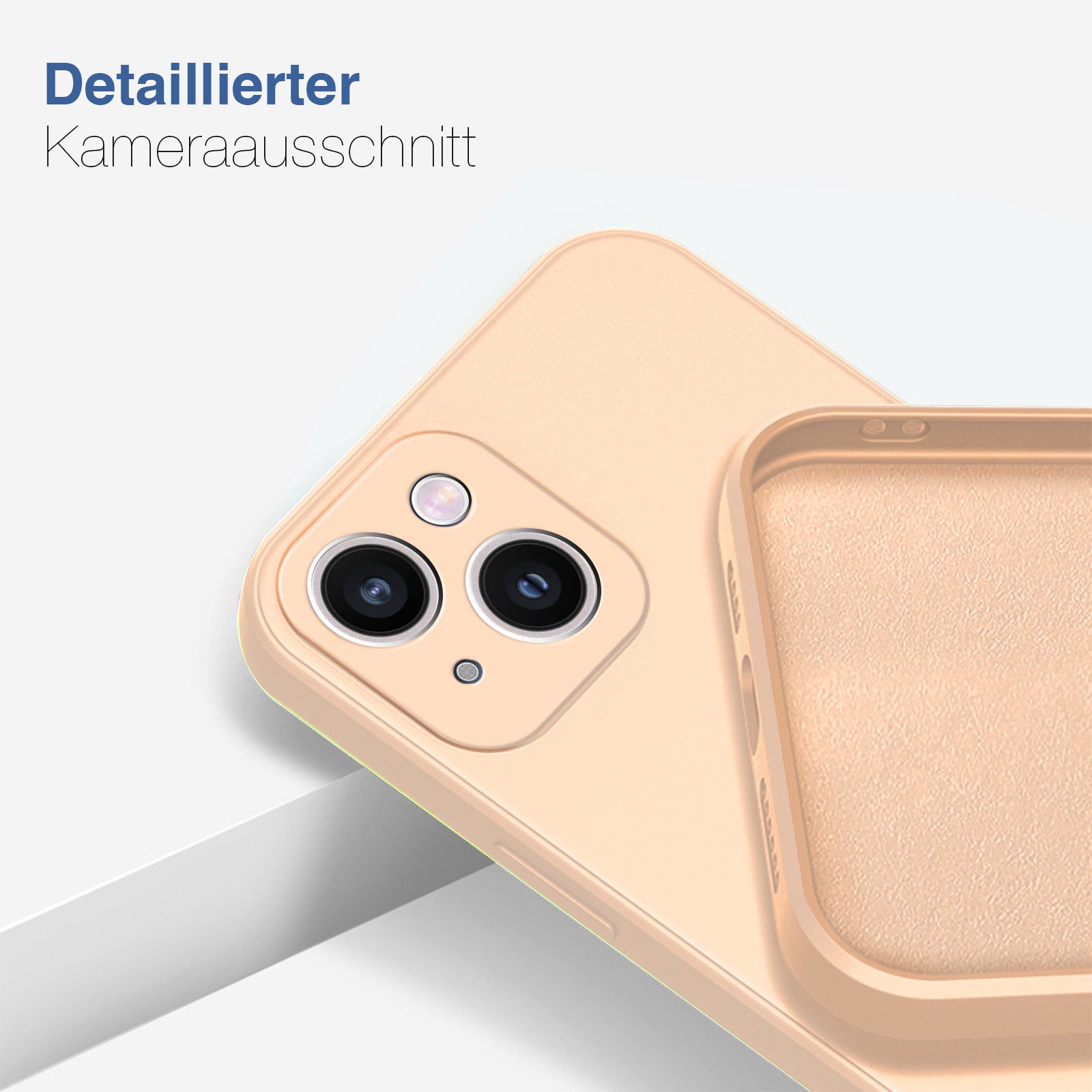 Tec-Expert Handyhülle SoftGrip Cover Hülle für Apple iPhone 15 6.1 Zoll, 6.1, Schutzhülle mit Soft Touch Oberfläche für Apple iPhone 15