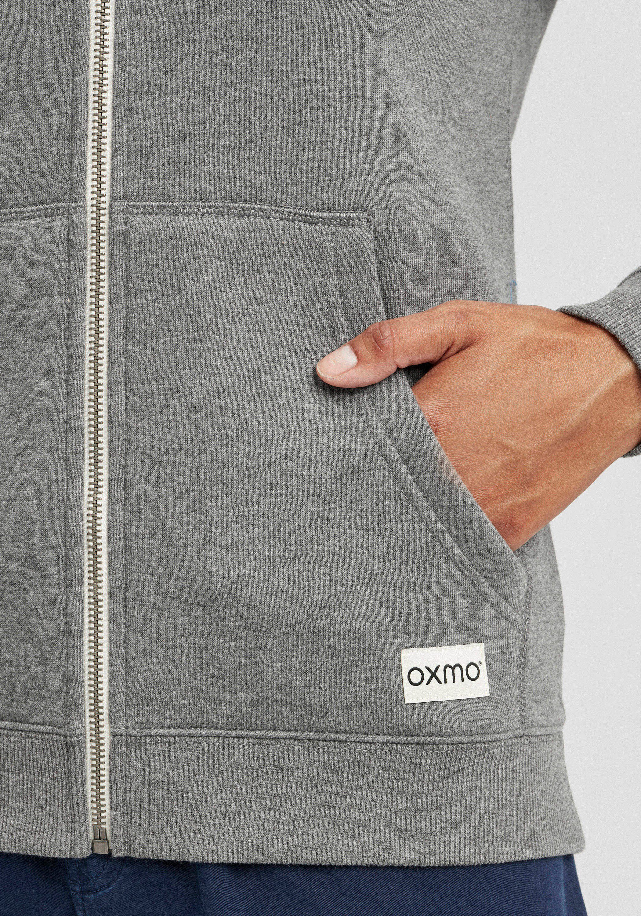 OXMO Kapuzensweatjacke OXBinja Hoodie Sweatjacke mit Teddy-Kapuze