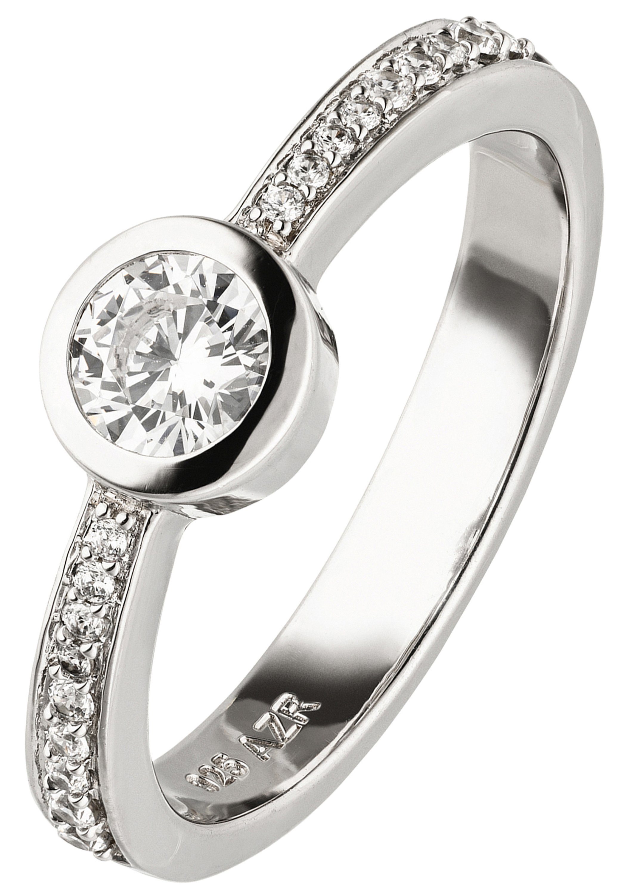 JOBO Fingerring, 925 Silber mit 19 Zirkonia günstig online kaufen