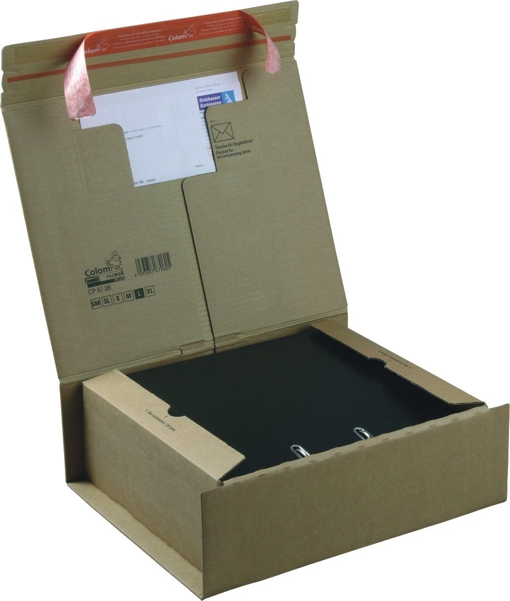 COLOMPAC Versandkarton Versandkarton 330x290x120mm selbstklebend braun (10 Stück)