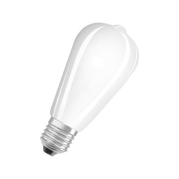 Osram LED-Leuchtmittel Osram LED E27 ST64 7W = 60W Filament Matt 806lm 230V Warmweiß 2700K, E27, Warmweiß, Matt