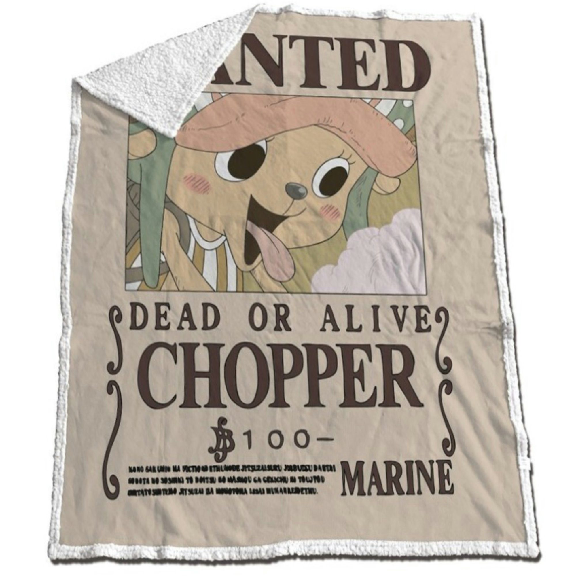 Wohndecke Anime One Piece Chopper Coral Decke warme Kuscheldecke 130x170 cm günstig online kaufen