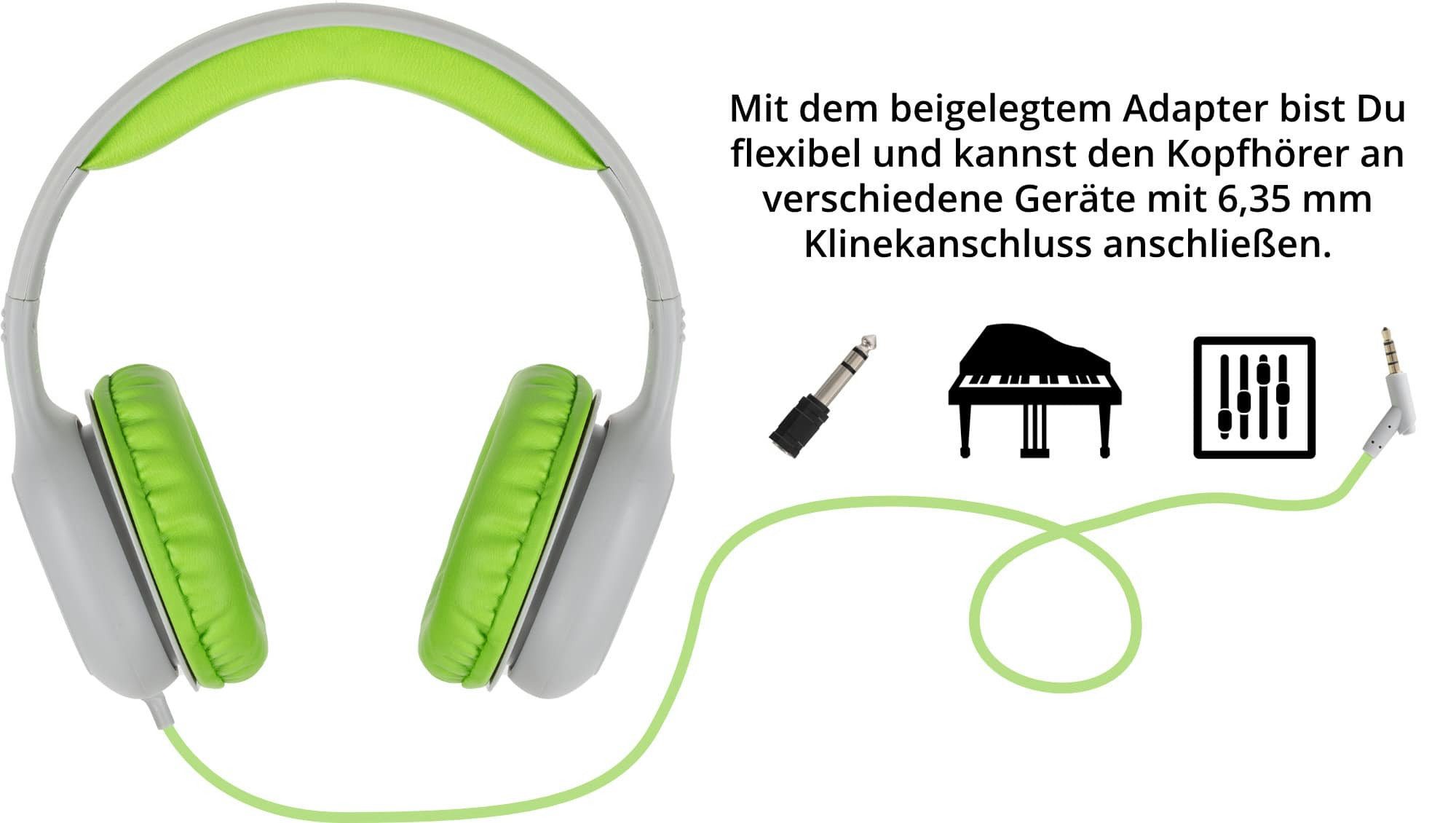 Classic Cantabile KKH-10 GY Kinderkopfhörer Grau - Perfekter Sound für kleine Musikfans Kinder-Kopfhörer (Sharing-Funktion, Sharing-Funktion: Musik mit Freunden – Bild 4 von 5