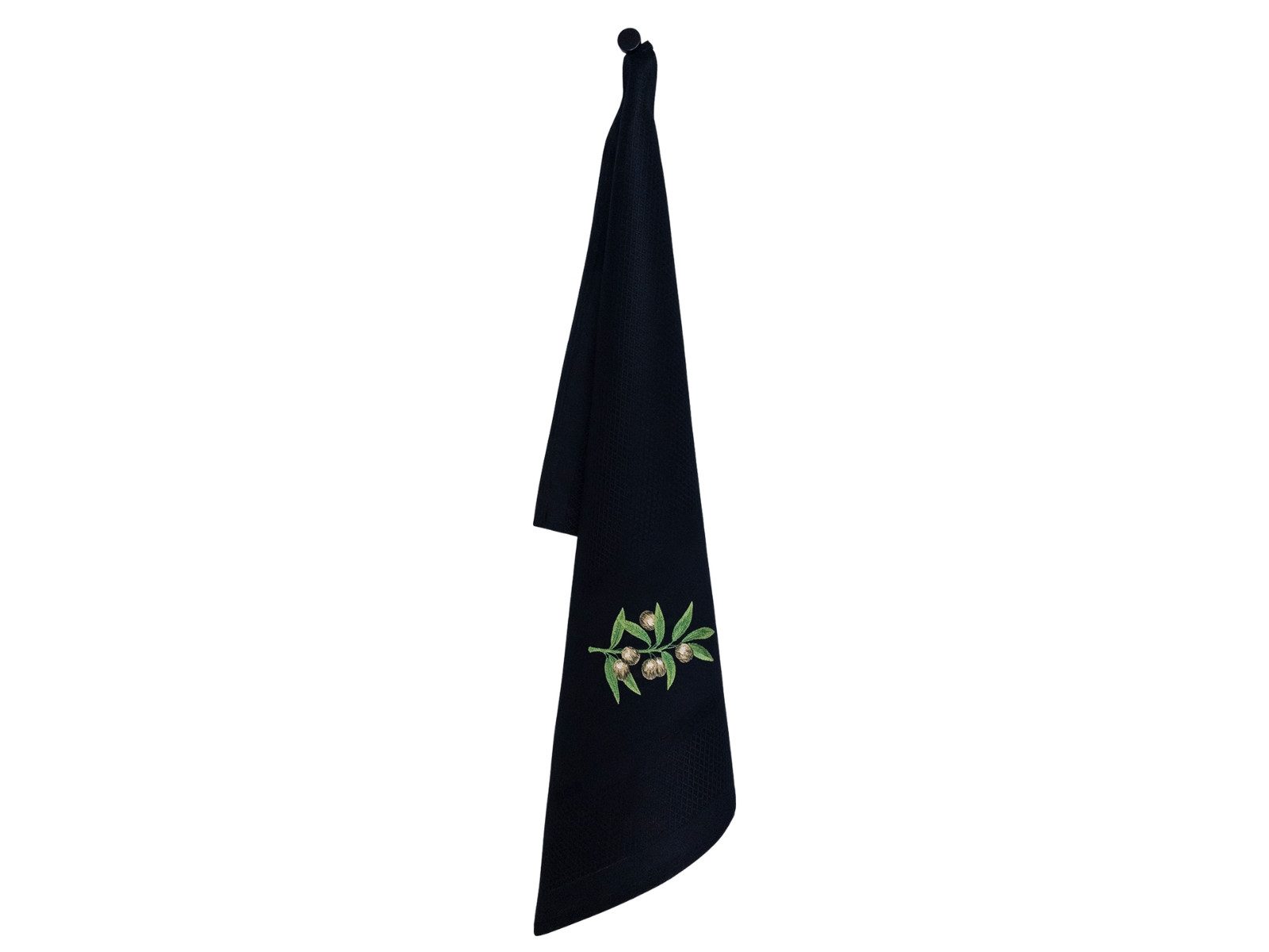 Vista Portuguese Geschirrtuch Geschirrtuch Olive schwarz 50x70cm