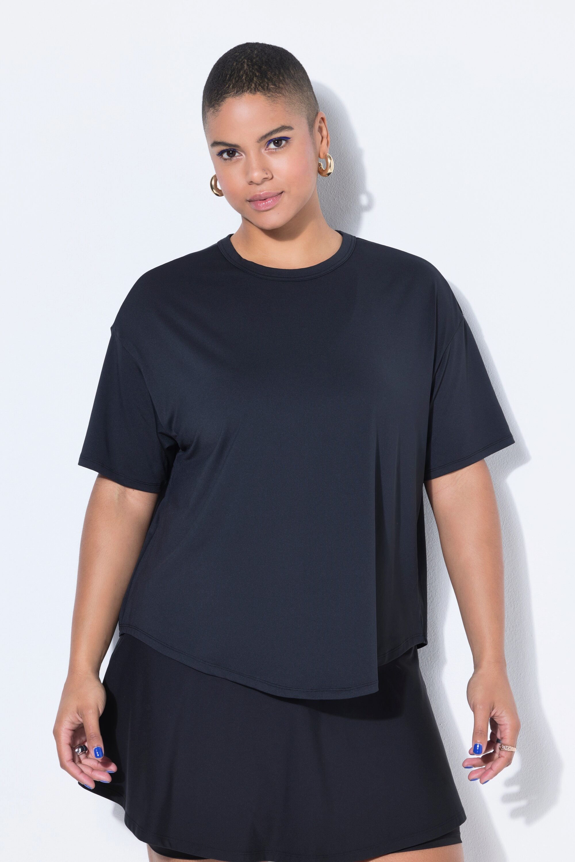 Studio Untold T-Shirt Sport T-Shirt oversized Get Strong Rückenstreifen günstig online kaufen