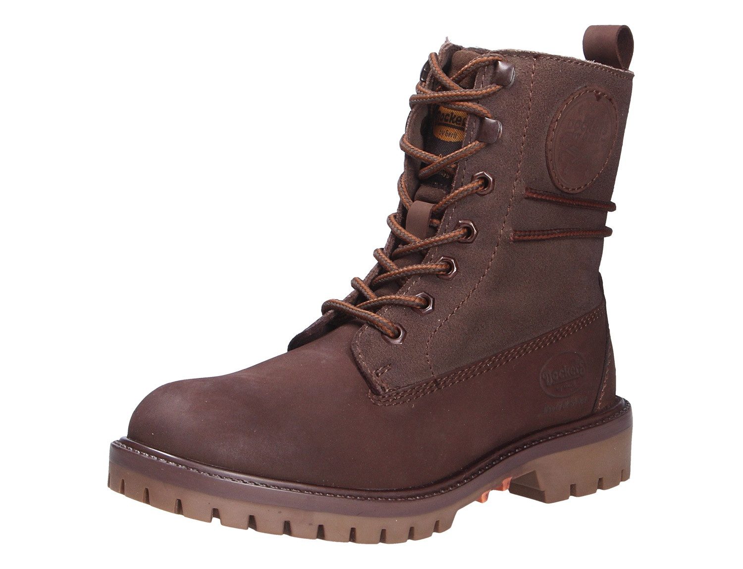Dockers by Gerli Damen Schnürstiefel (Rutschfeste Laufsohle) Echtleder