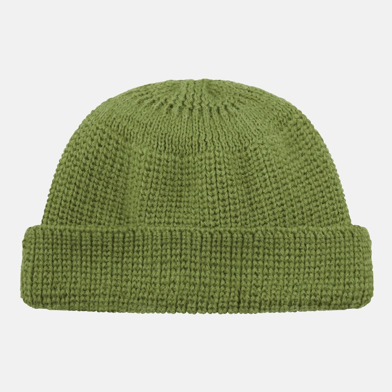 HANSEHELD Strickmütze Seebär Dockermütze Seemannsmütze kurz flach GOTS - Made in Germany