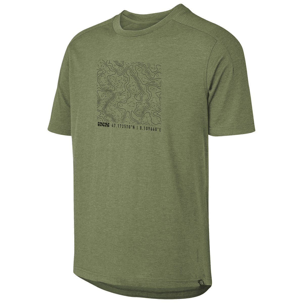 IXS T-Shirt T-Shirts iXS Flow Tech Tee Contour olive XL (1-tlg) Olivgrün