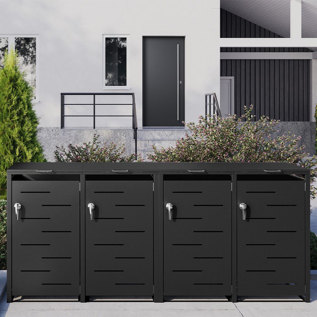 STEELSØN Mülltonnenbox Diorus, aus verzinktem Stahl, günstig online kaufen
